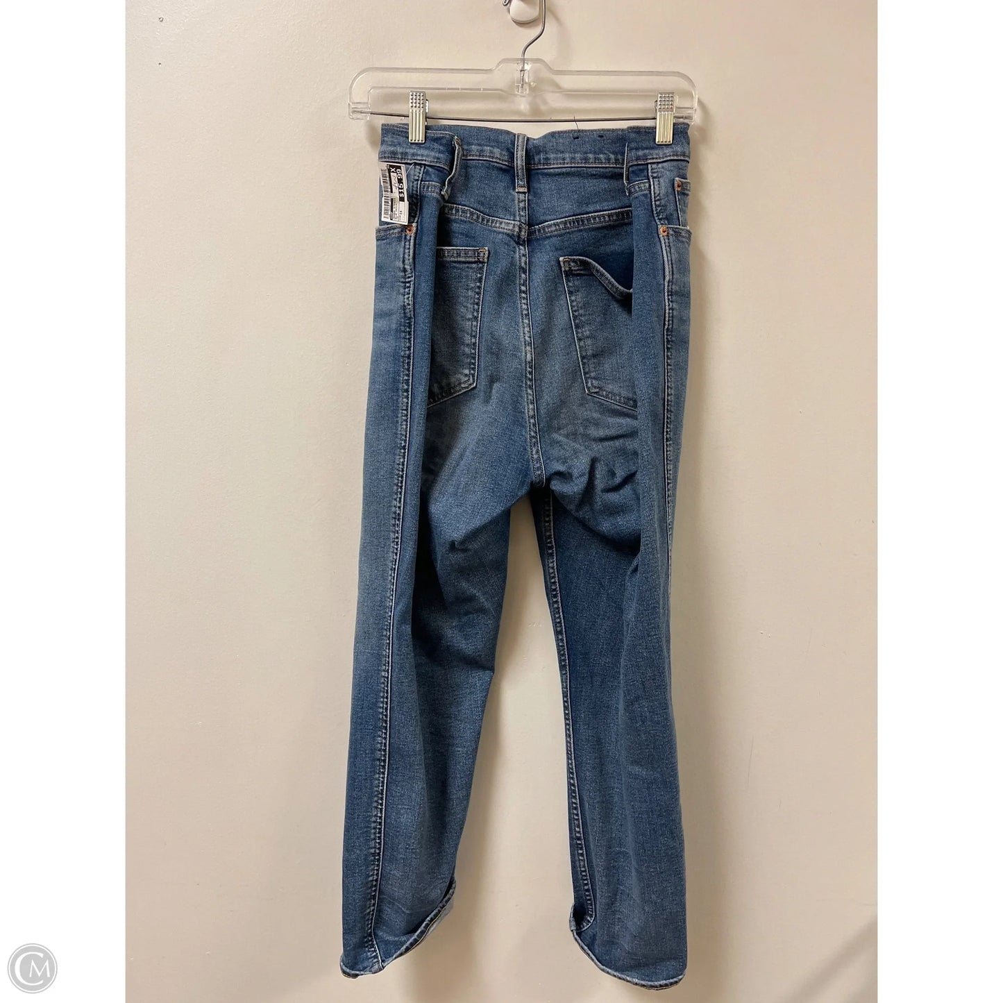 Jeans Straight By Gap In Blue Denim, Size: 14
