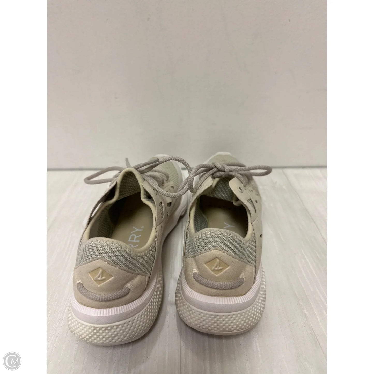 Shoes Athletic By Sperry In Cream, Size: 8