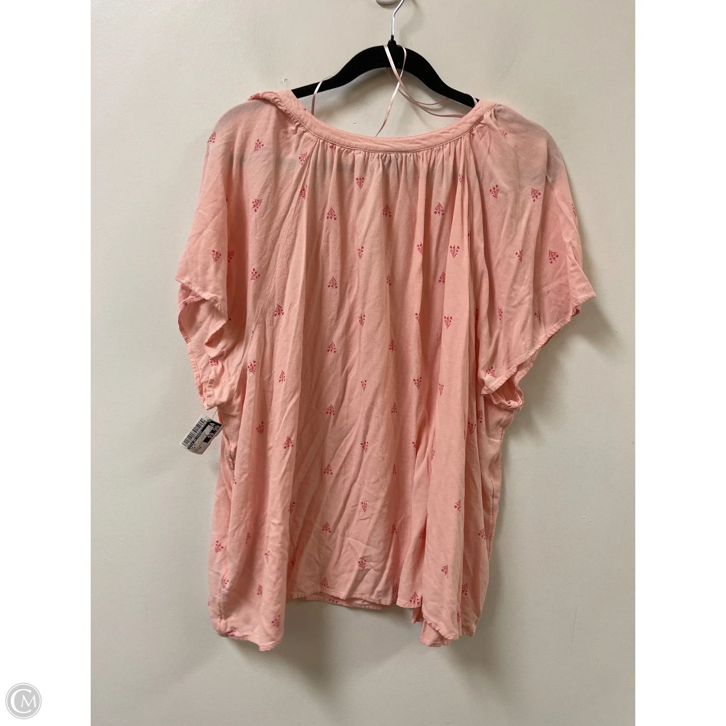 Top Short Sleeve By Style And Company In Pink, Size: 4x