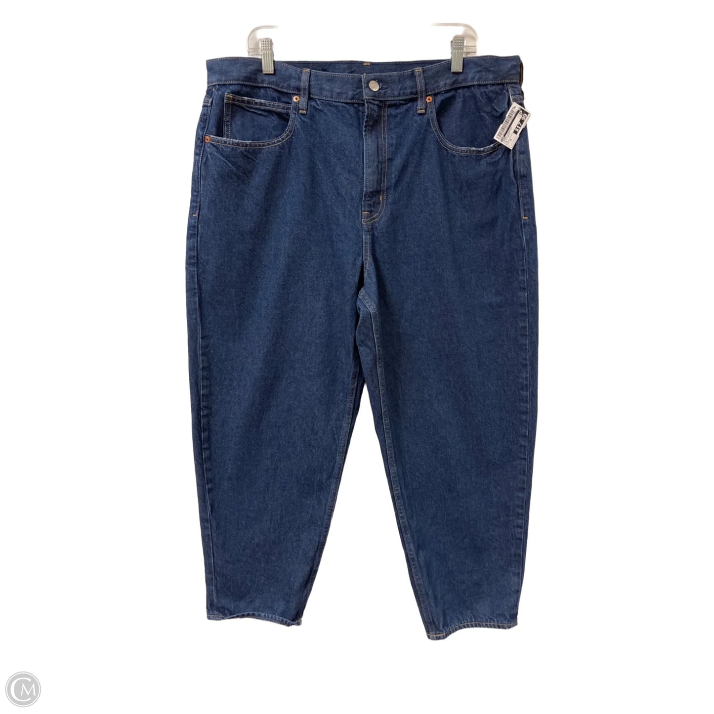 Jeans Straight By Gap In Blue Denim, Size: 18