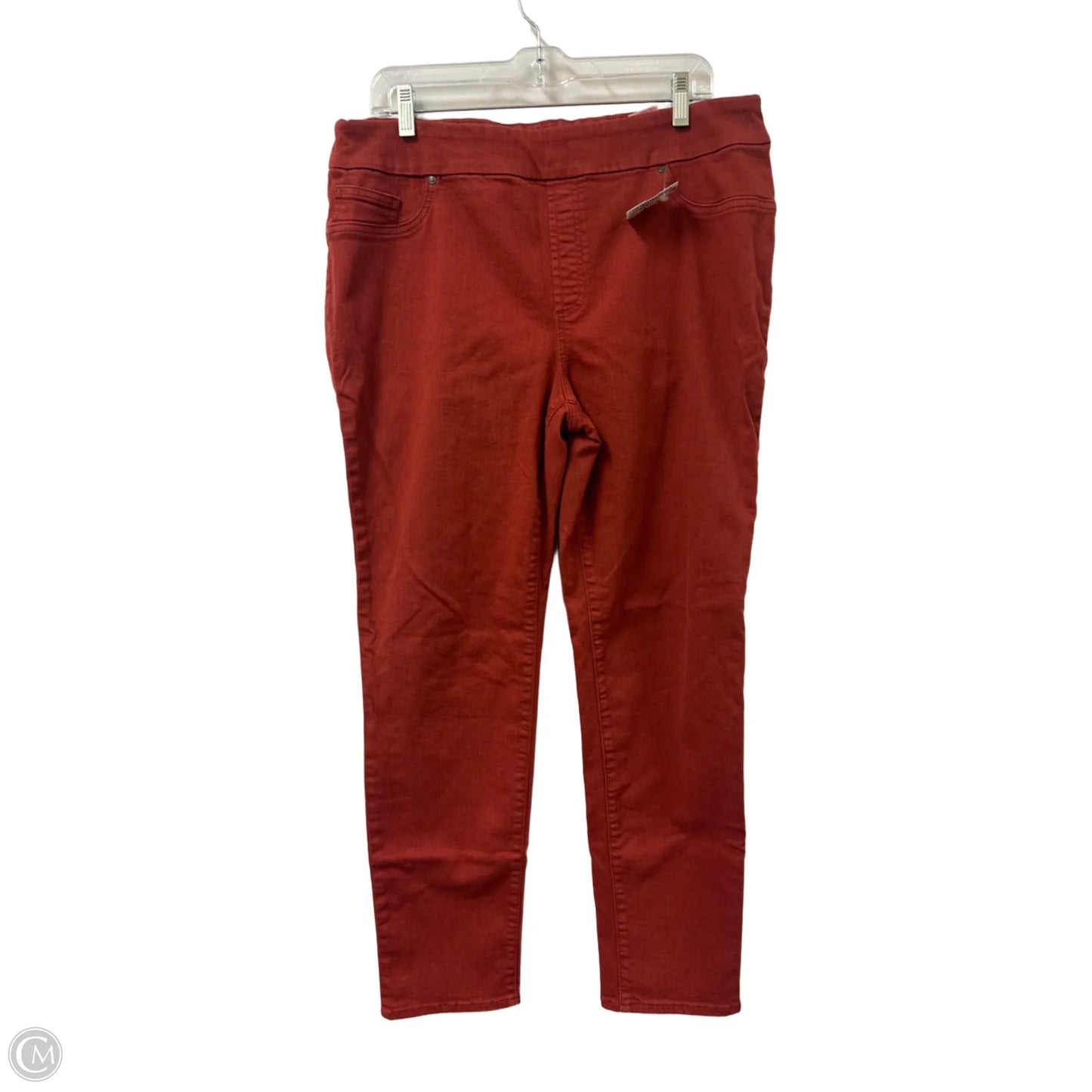 Jeans Jeggings By Chicos In Orange, Size: 14