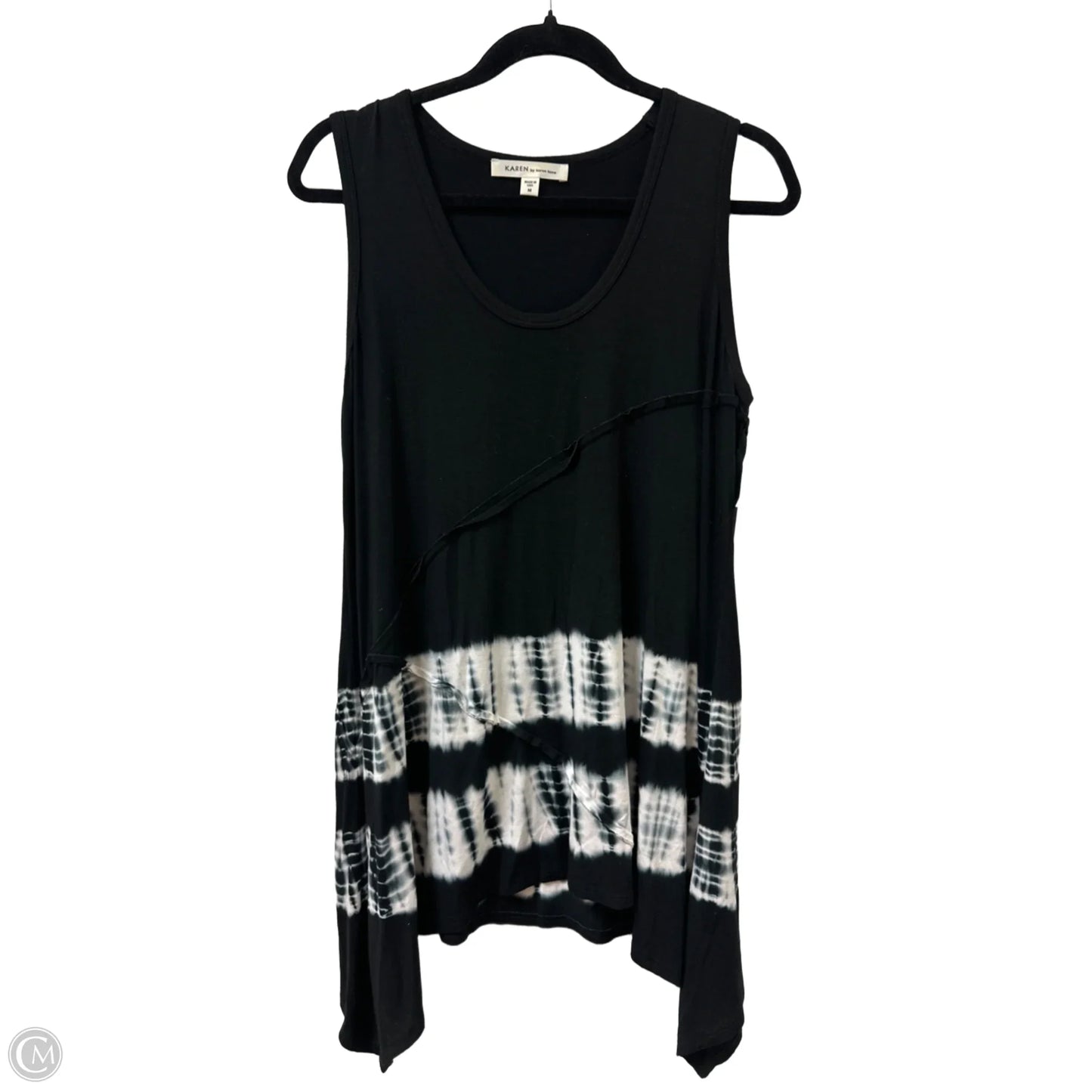 Top Sleeveless By Karen Kane In Black, Size: M