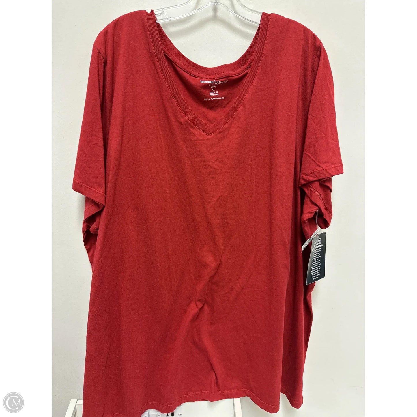 Top Short Sleeve By Woman Within Size: 4x