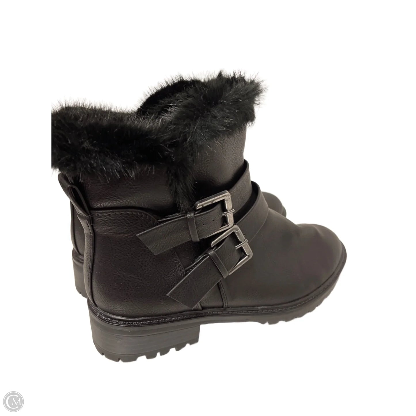 Boots Ankle Heels By Universal Thread In Black, Size: 10