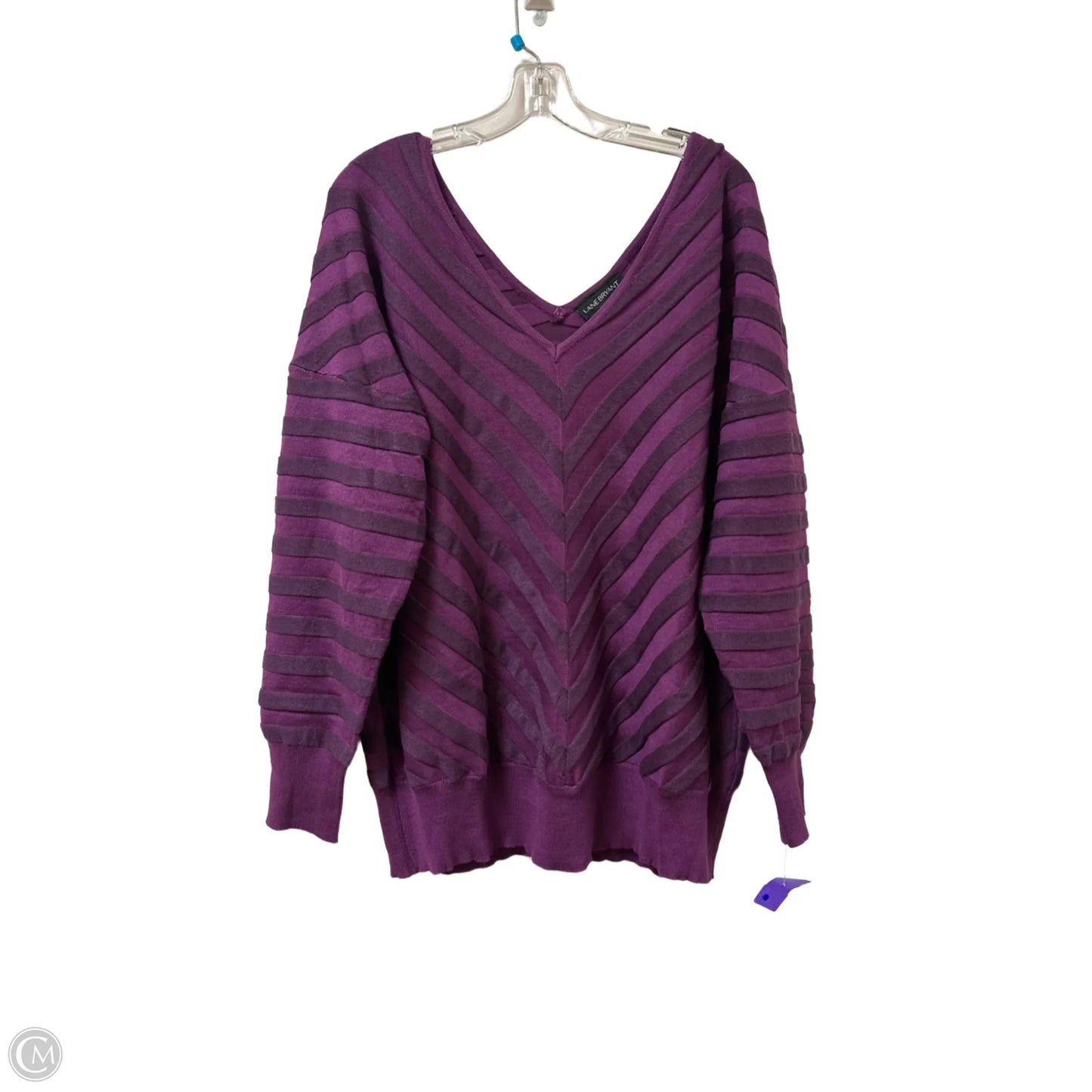 Sweater By Lane Bryant In Purple, Size: 3x