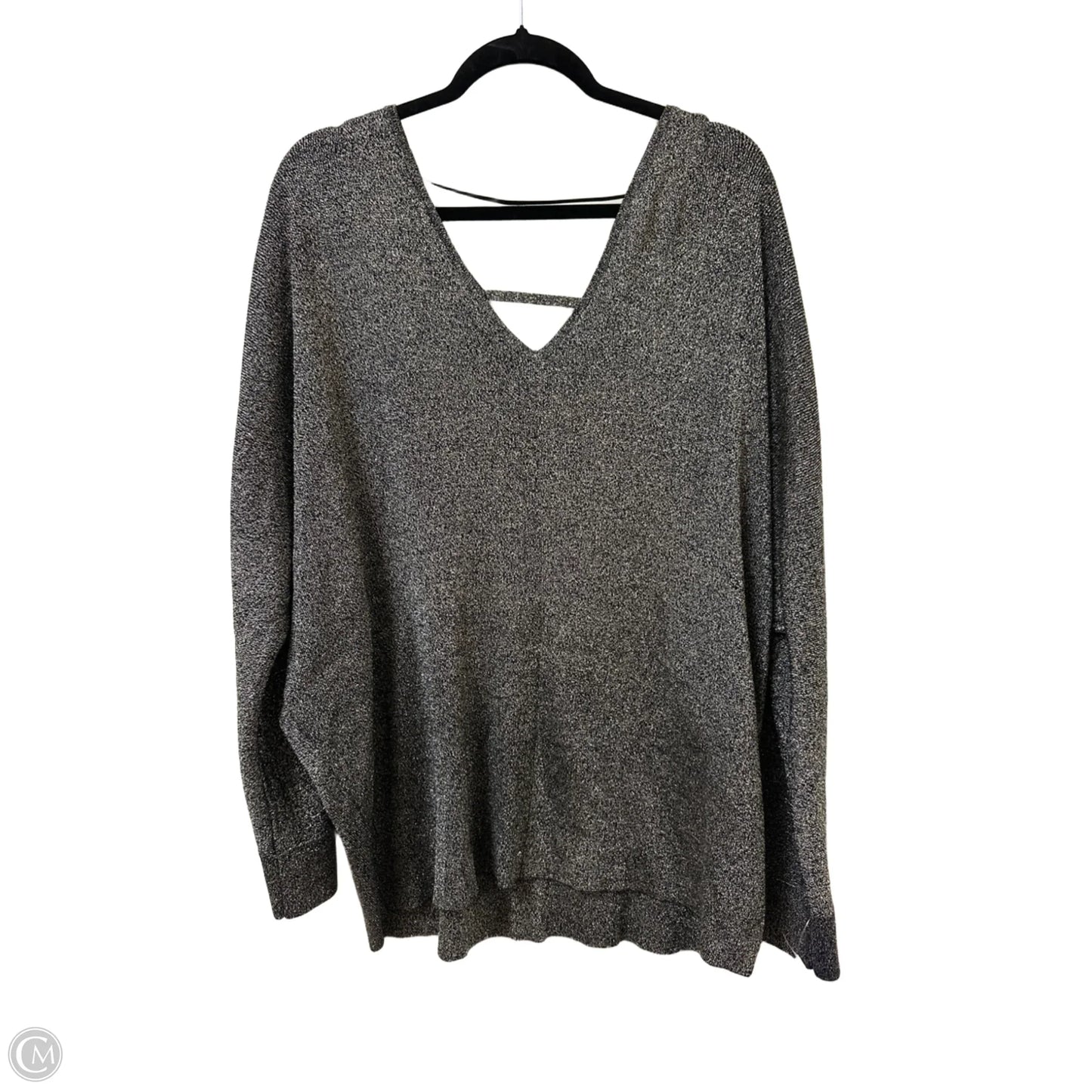 Sweater By Lane Bryant In Silver, Size: 4x