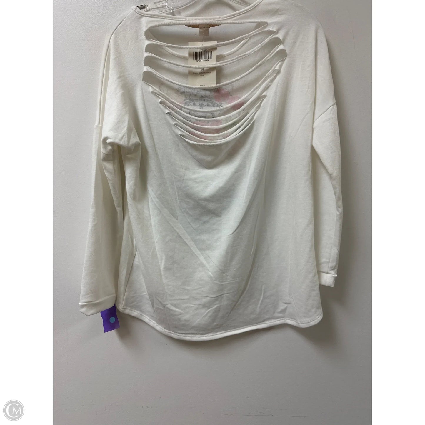 Top Long Sleeve By Boston Proper In White, Size: M