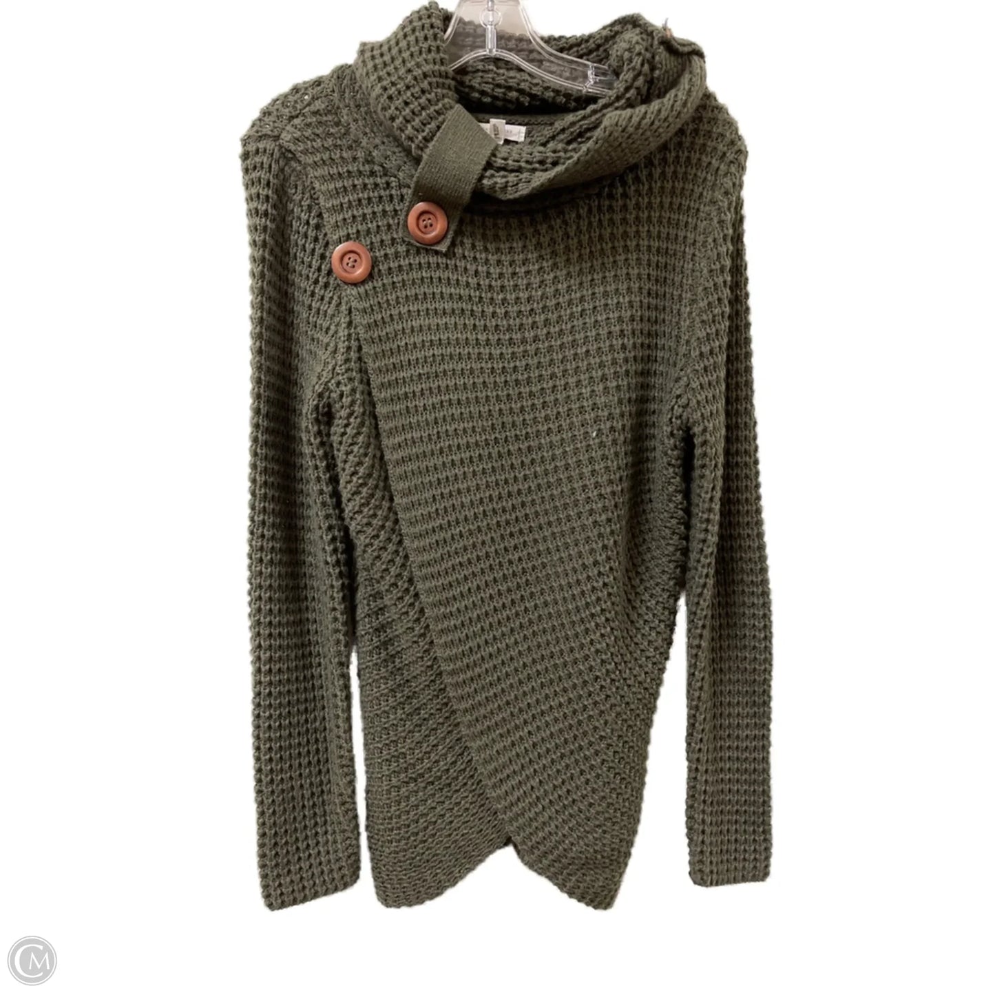 Sweater By Blu Pepper In Green, Size: M