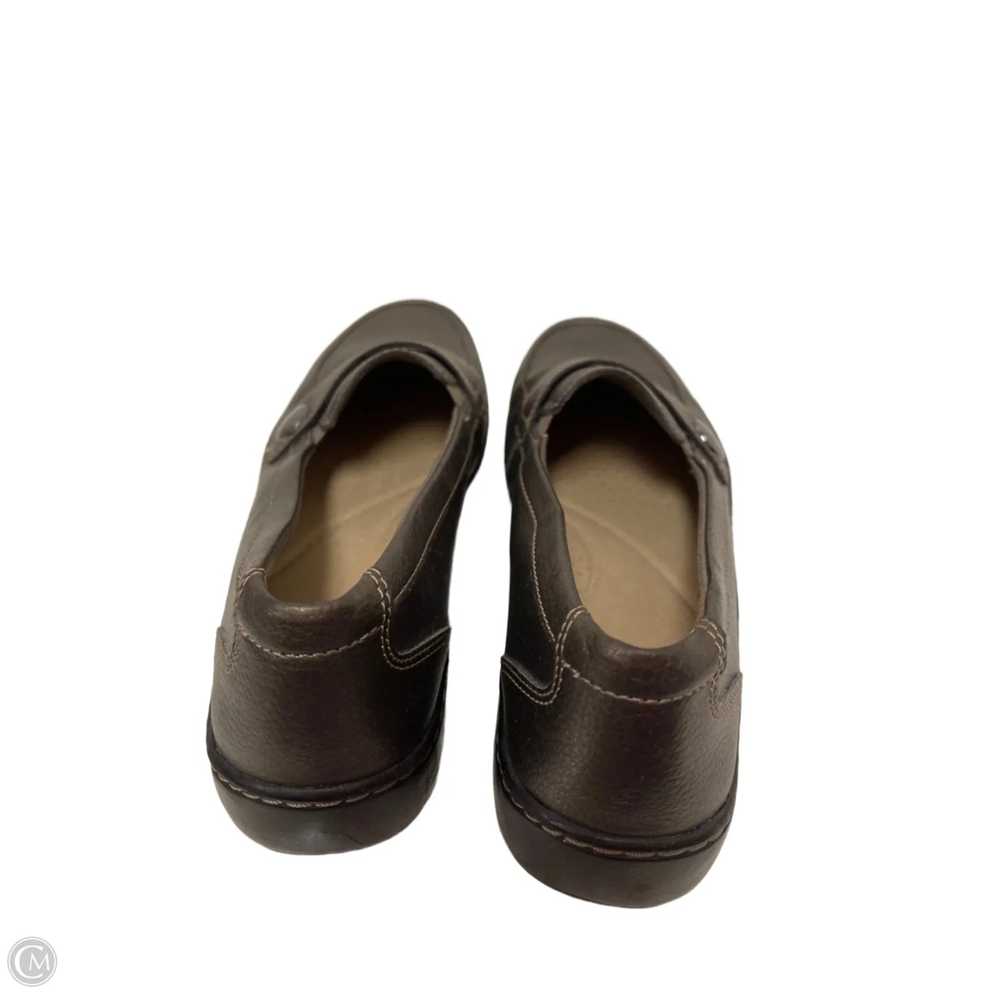 Shoes Flats By Clarks In Bronze, Size: 7
