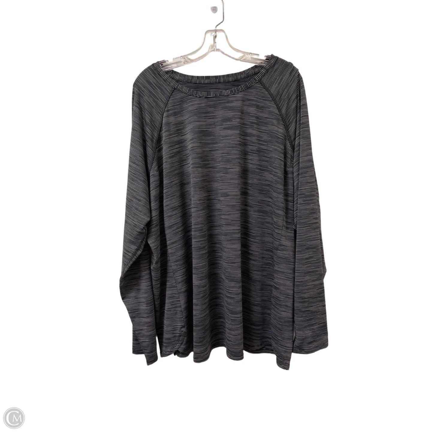 Athletic Top Long Sleeve Crewneck By Tek Gear In Black, Size: 3x