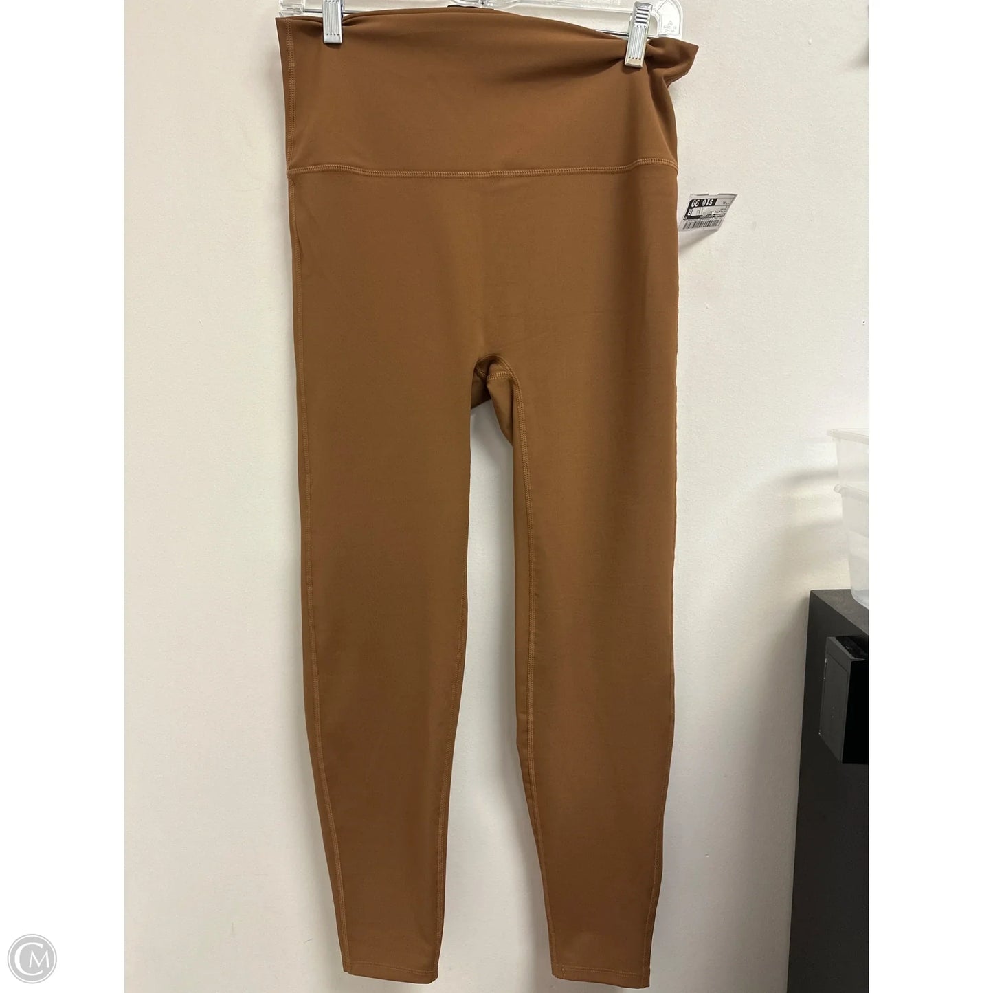 Athletic Leggings By Zenana Outfitters In Brown, Size: Xl