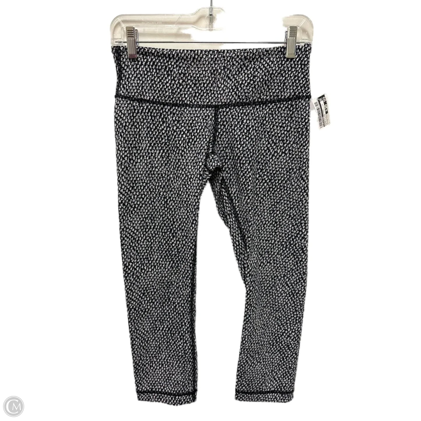 Athletic Leggings By Lululemon In Black & White, Size: 6