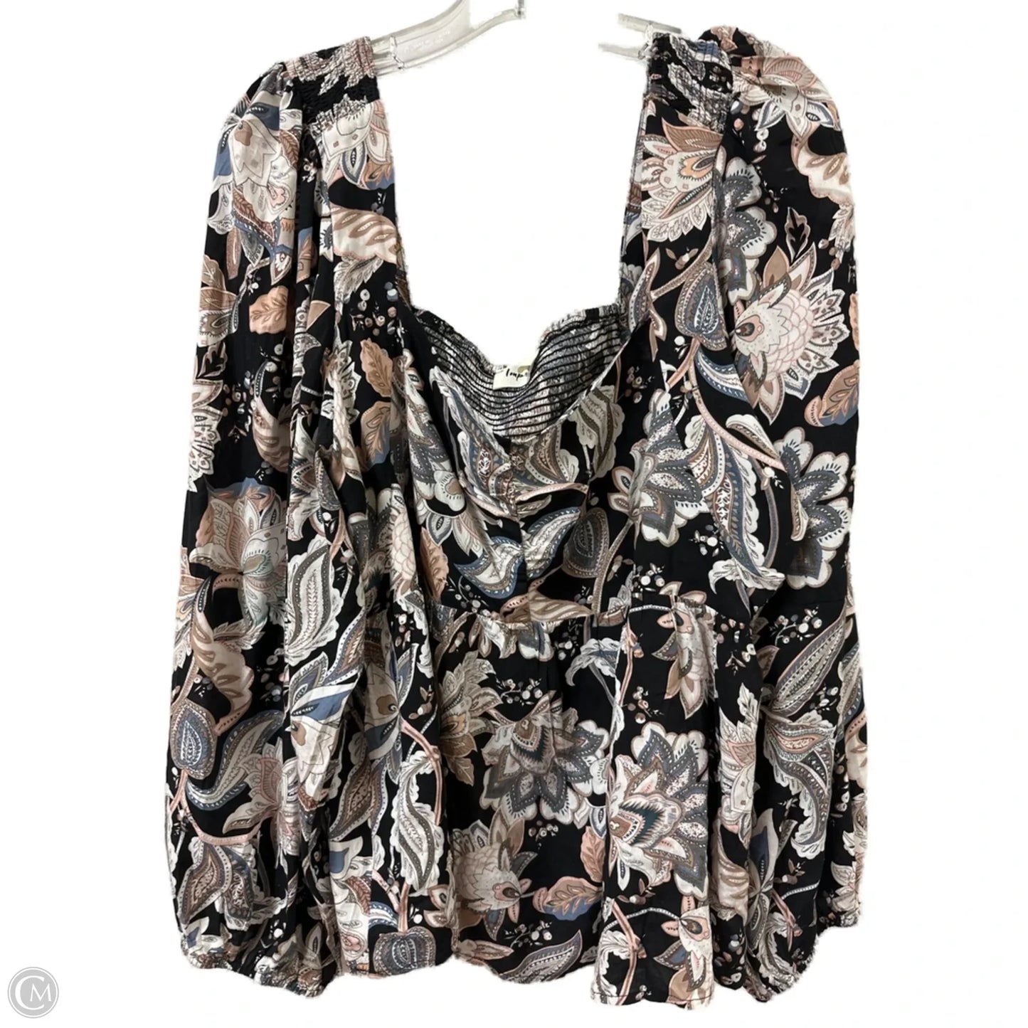 Top Long Sleeve By Impressions In Multi-colored, Size: 3x