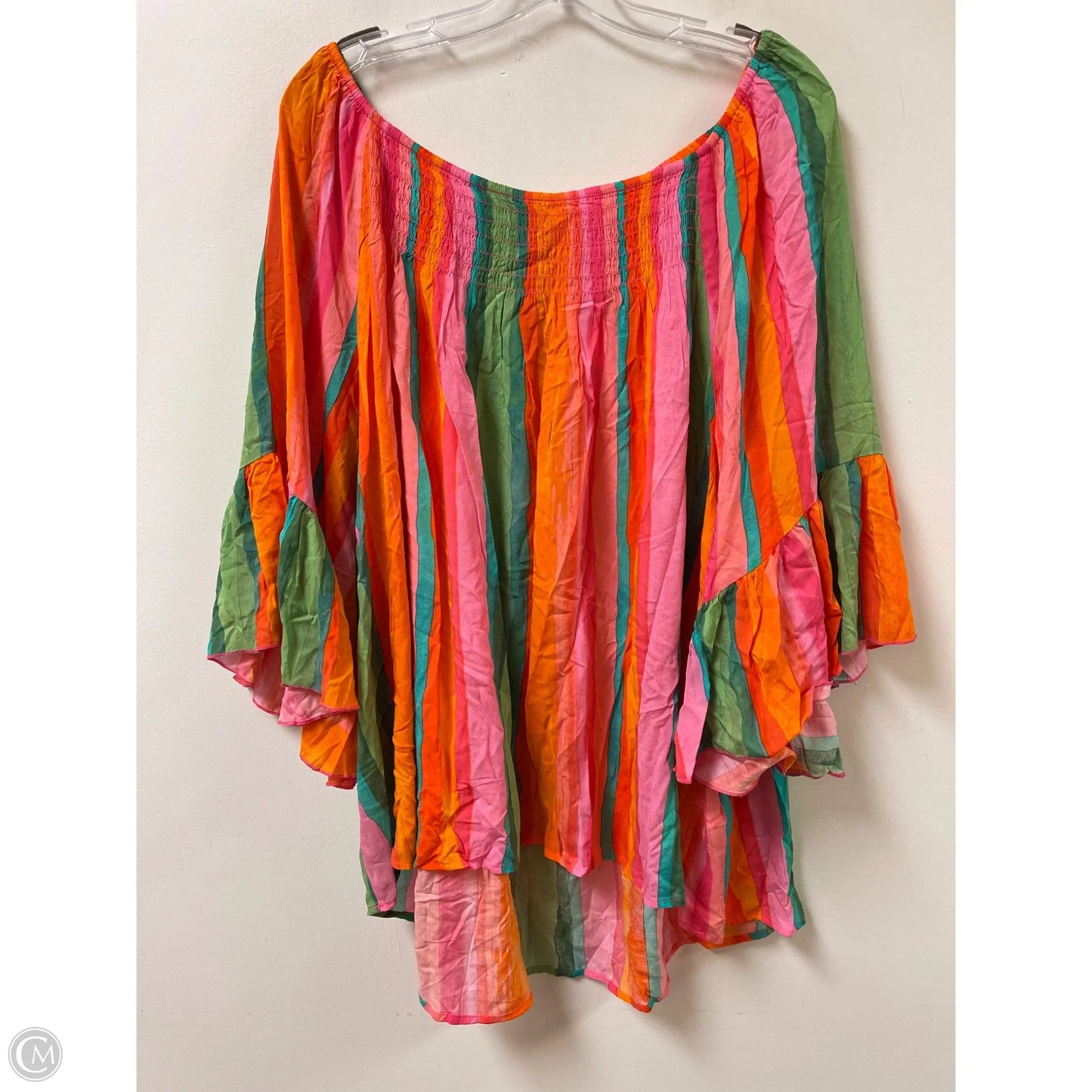 Top Long Sleeve By Cato In Multi-colored, Size: 4x