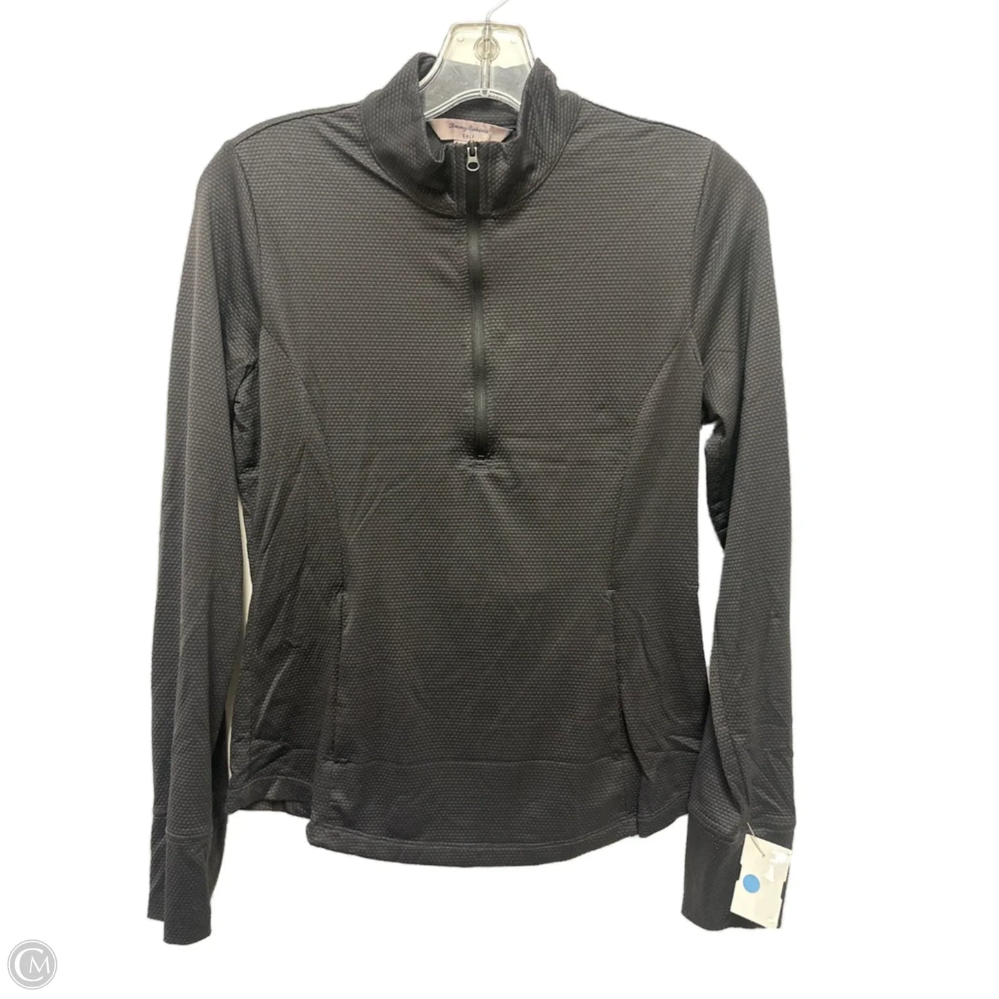 Athletic Top Long Sleeve Collar By Tommy Bahama In Black, Size: S