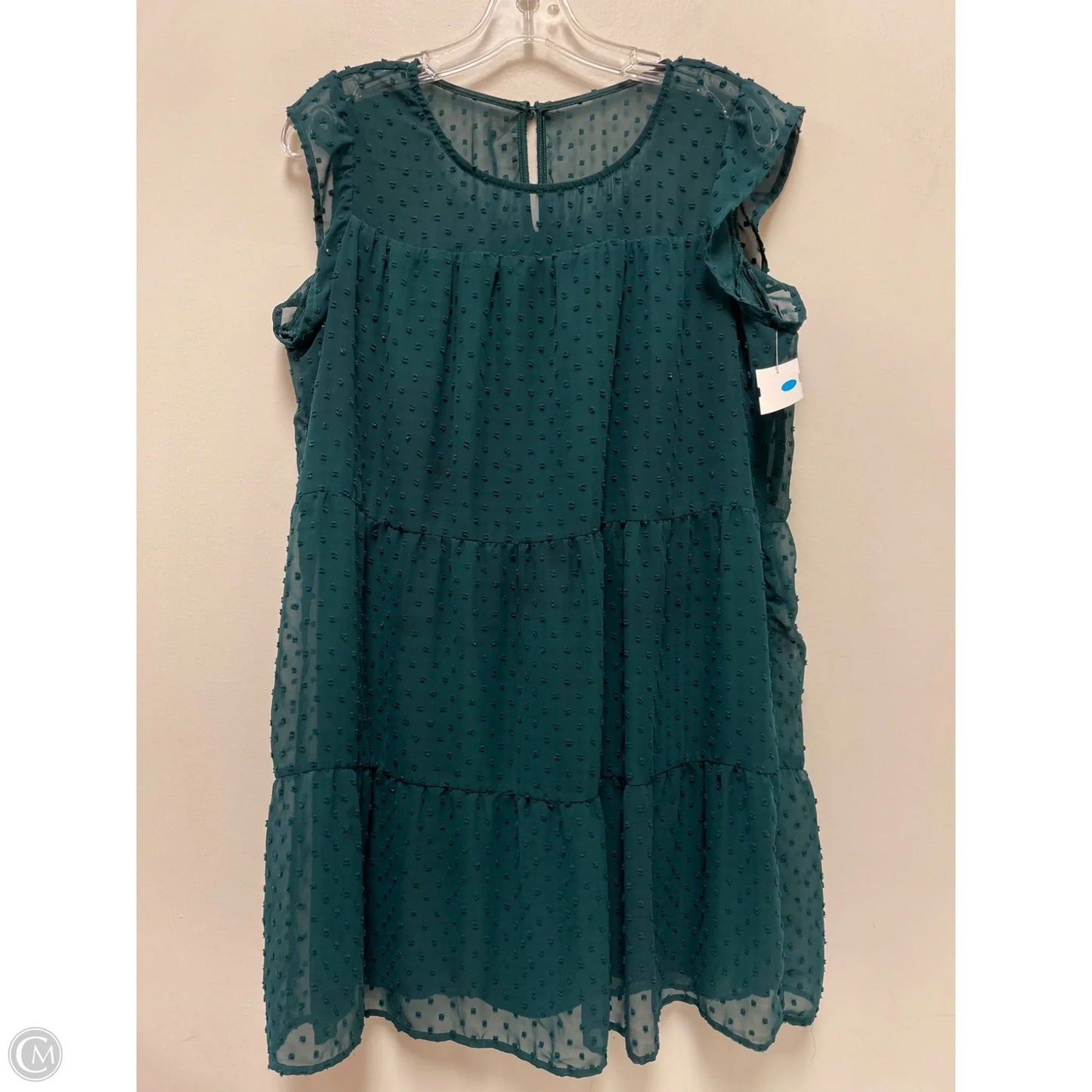 Dress Casual Midi By Clothes Mentor In Green, Size: L
