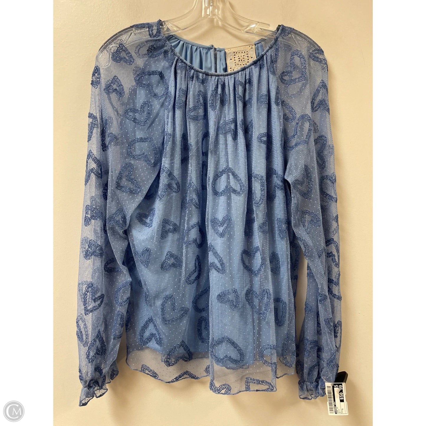 Top Long Sleeve By Johnny Was In Blue, Size: S