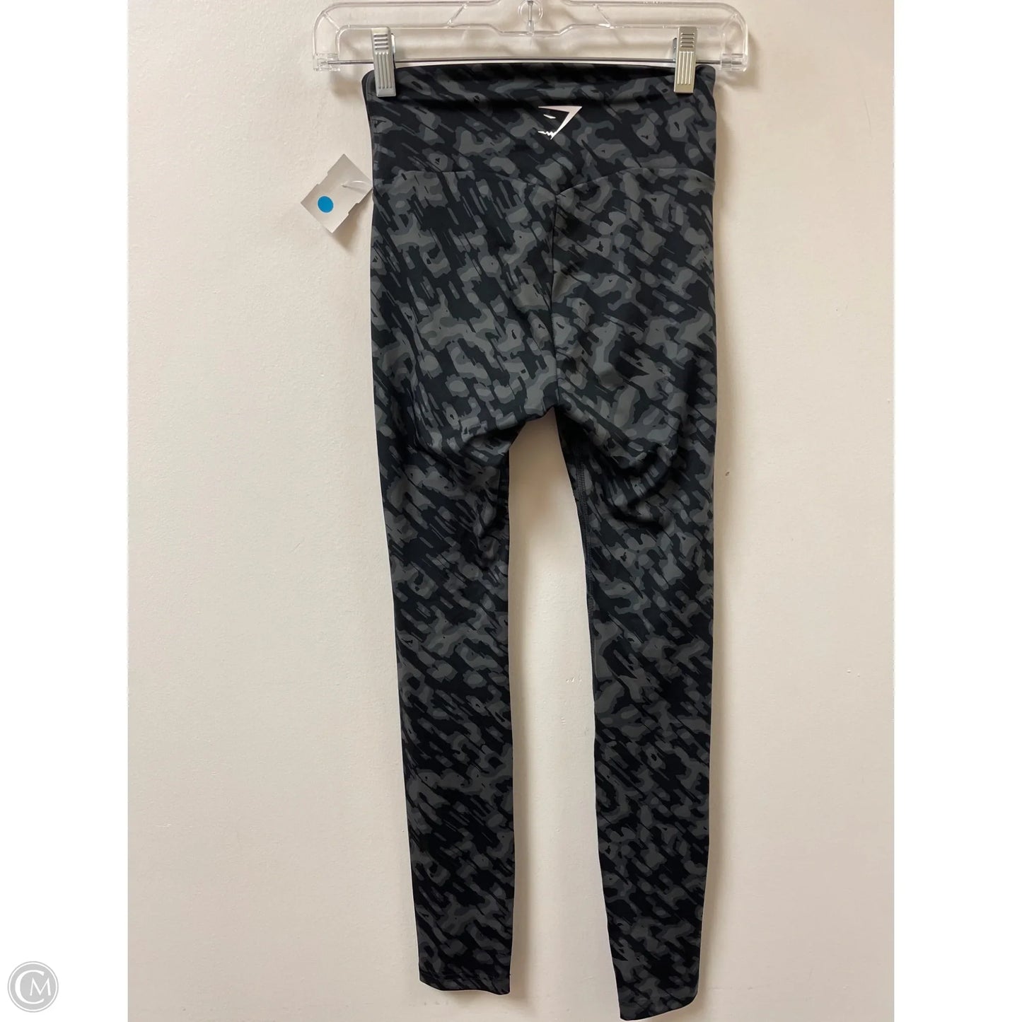 Athletic Leggings By Gym Shark In Black & Grey, Size: Xs