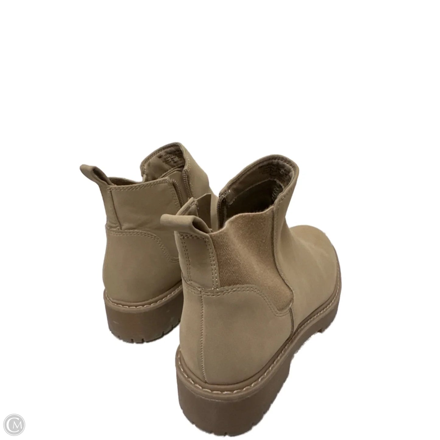 Boots Ankle Heels By Time And Tru In Tan, Size: 8.5