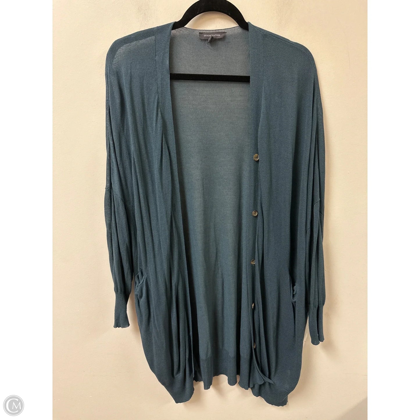 Cardigan By Clothes Mentor In Blue, Size: S