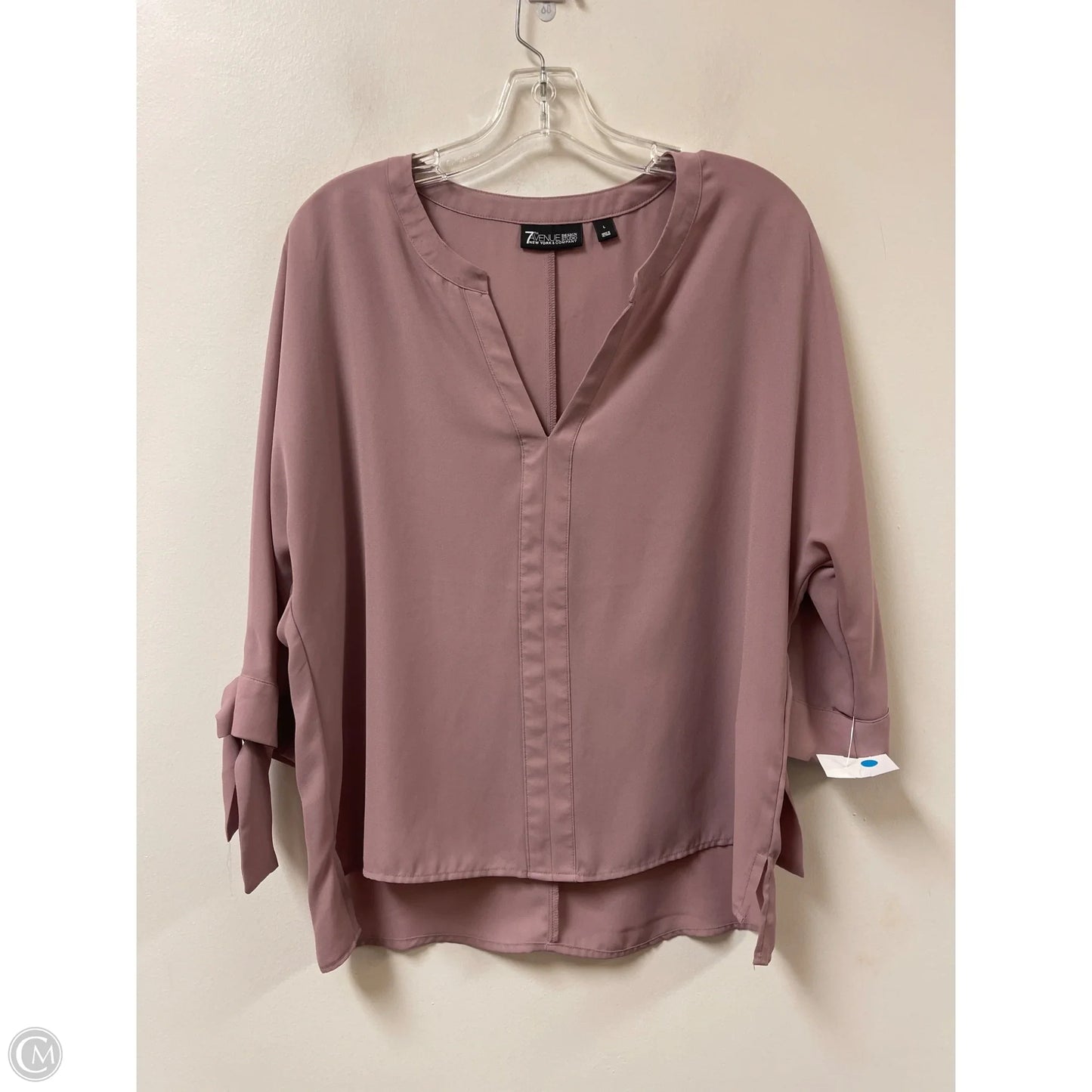 Top Long Sleeve By New York And Co In Purple, Size: L