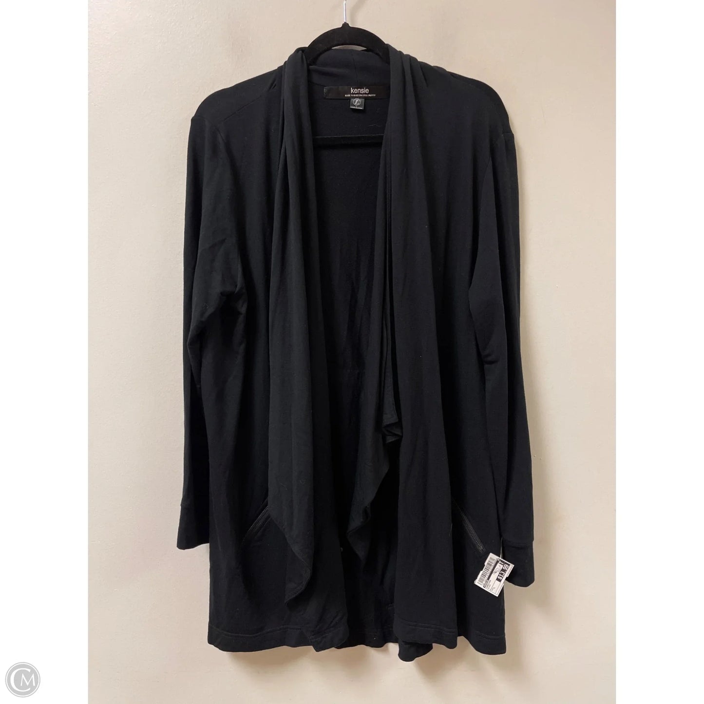 Cardigan By Kensie In Black, Size: L