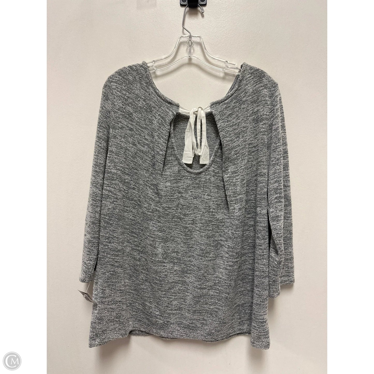 Top Long Sleeve By Market & Spruce In Grey, Size: L
