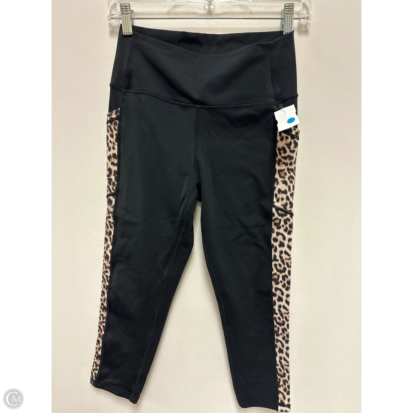 Athletic Leggings By Zyia In Black & Brown, Size: M