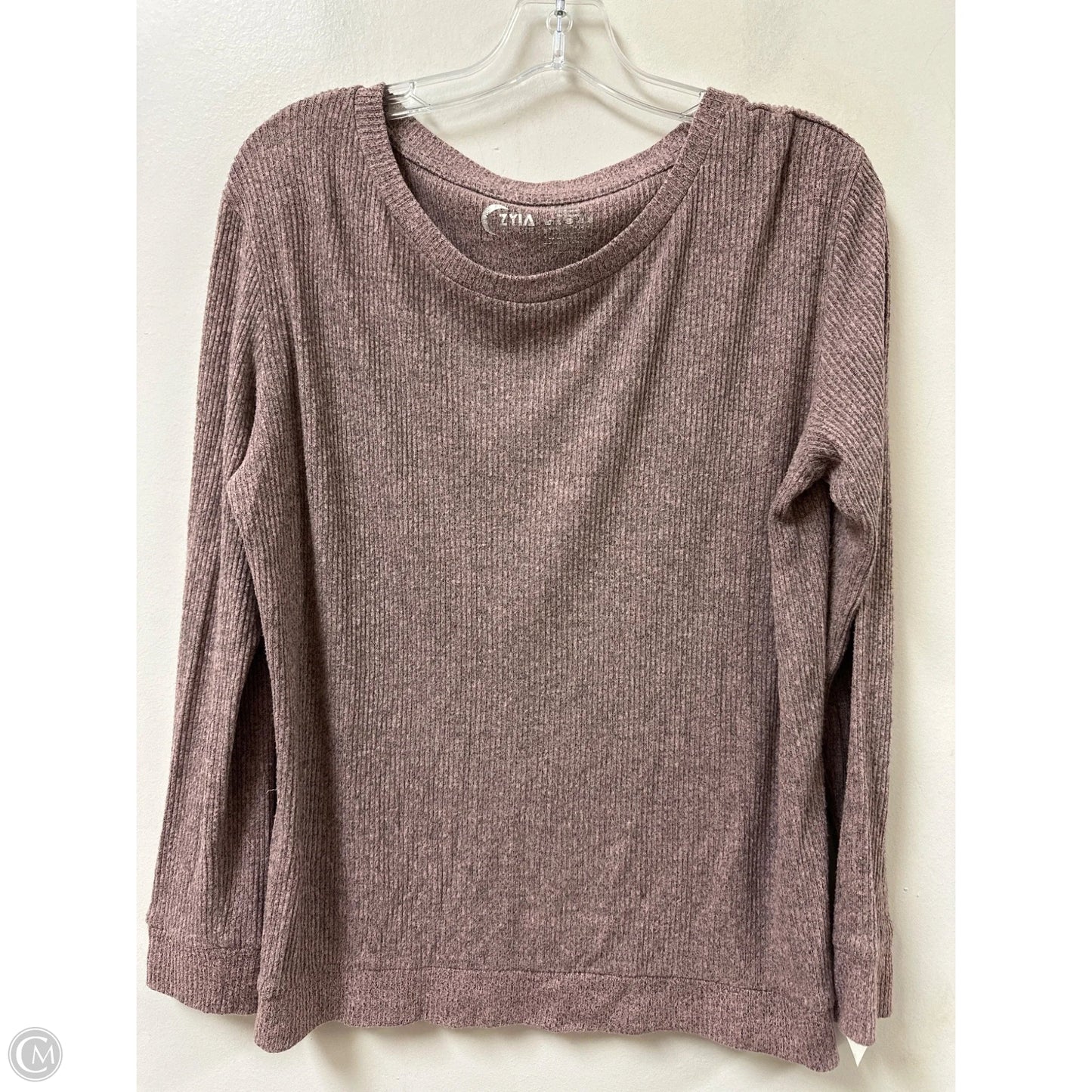 Athletic Top Long Sleeve Crewneck By Zyia In Purple, Size: S