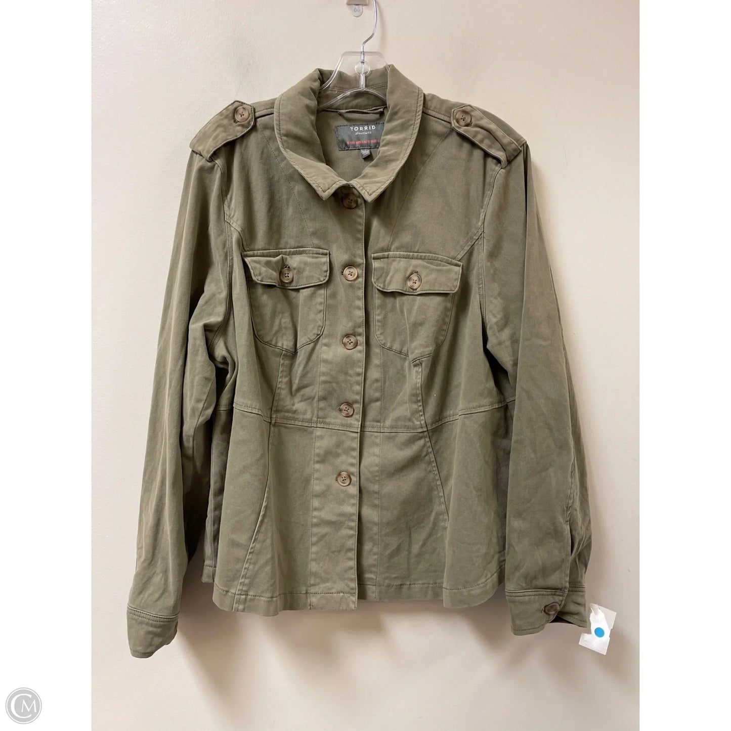 Jacket Other By Torrid In Green, Size: 2x