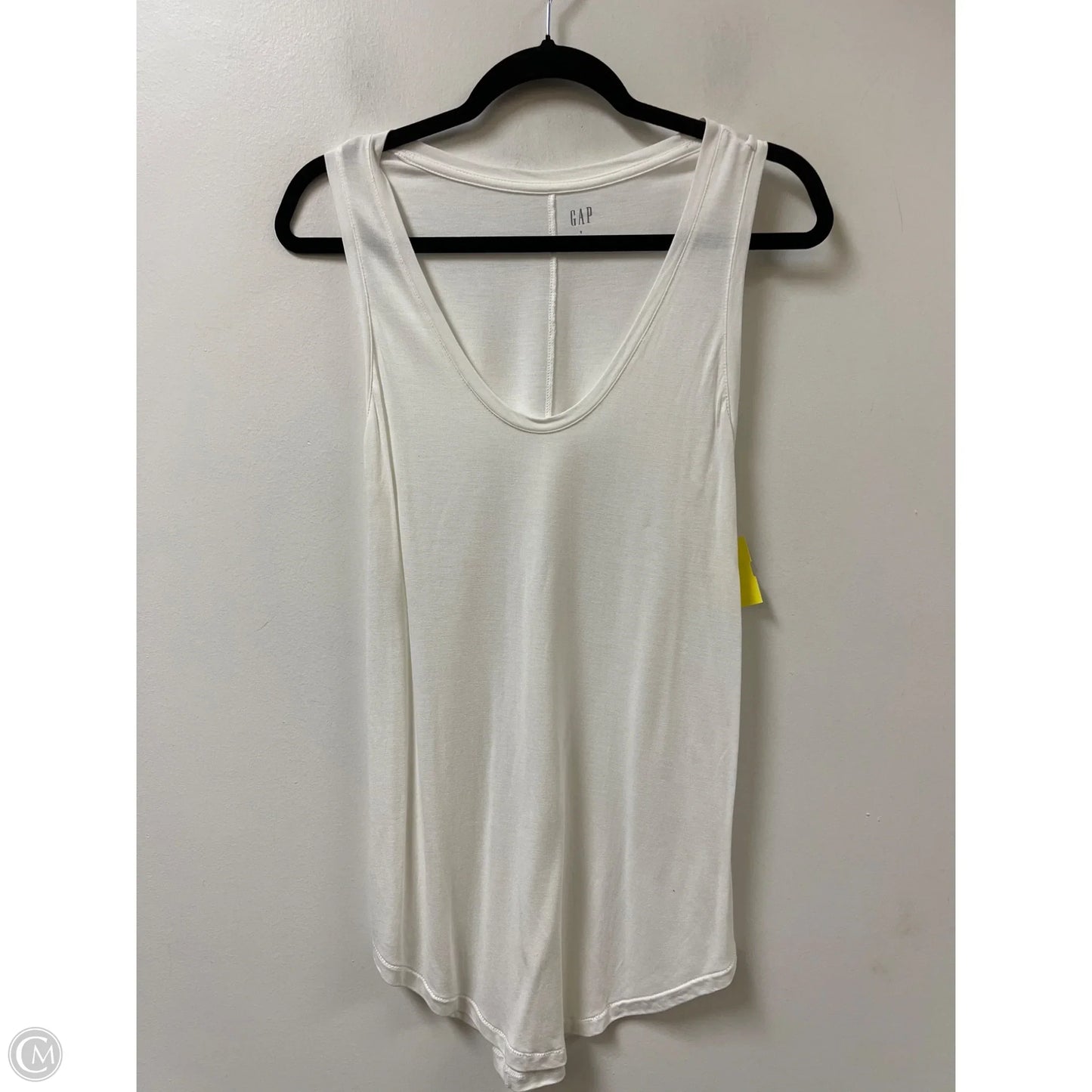 Top Sleeveless By Gap In White, Size: S