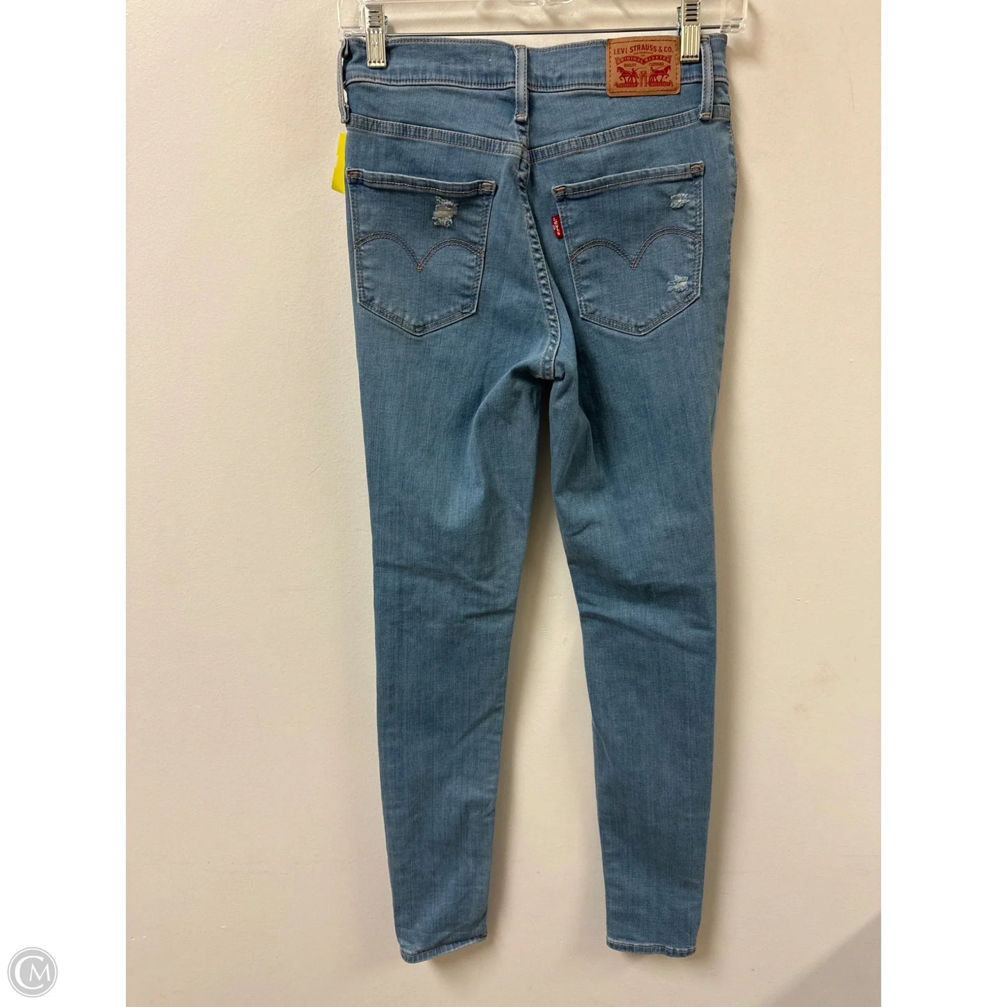Jeans Skinny By Levis In Blue Denim, Size: 4