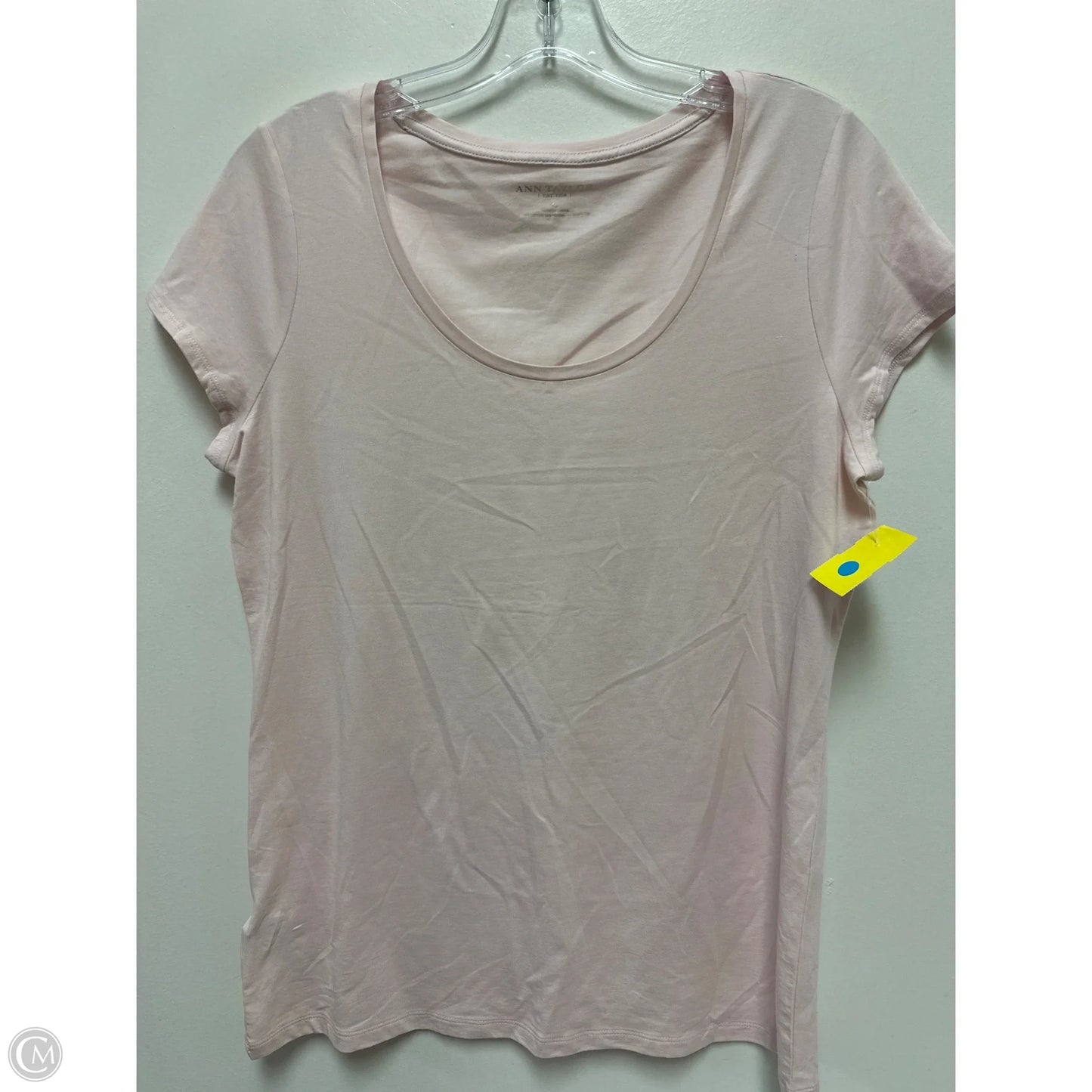 Top Short Sleeve By Ann Taylor In Pink, Size: L