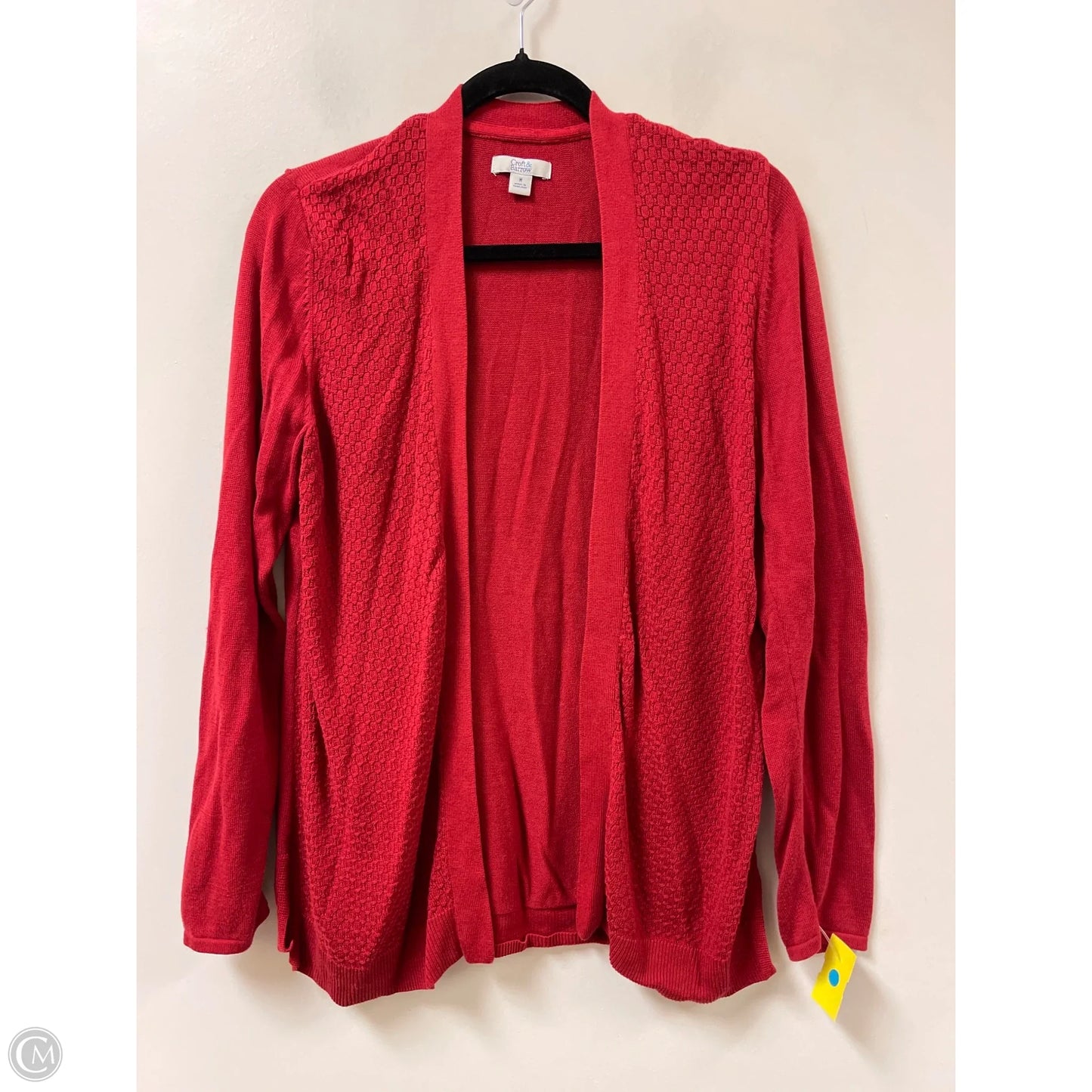 Cardigan By Croft And Barrow In Red, Size: M