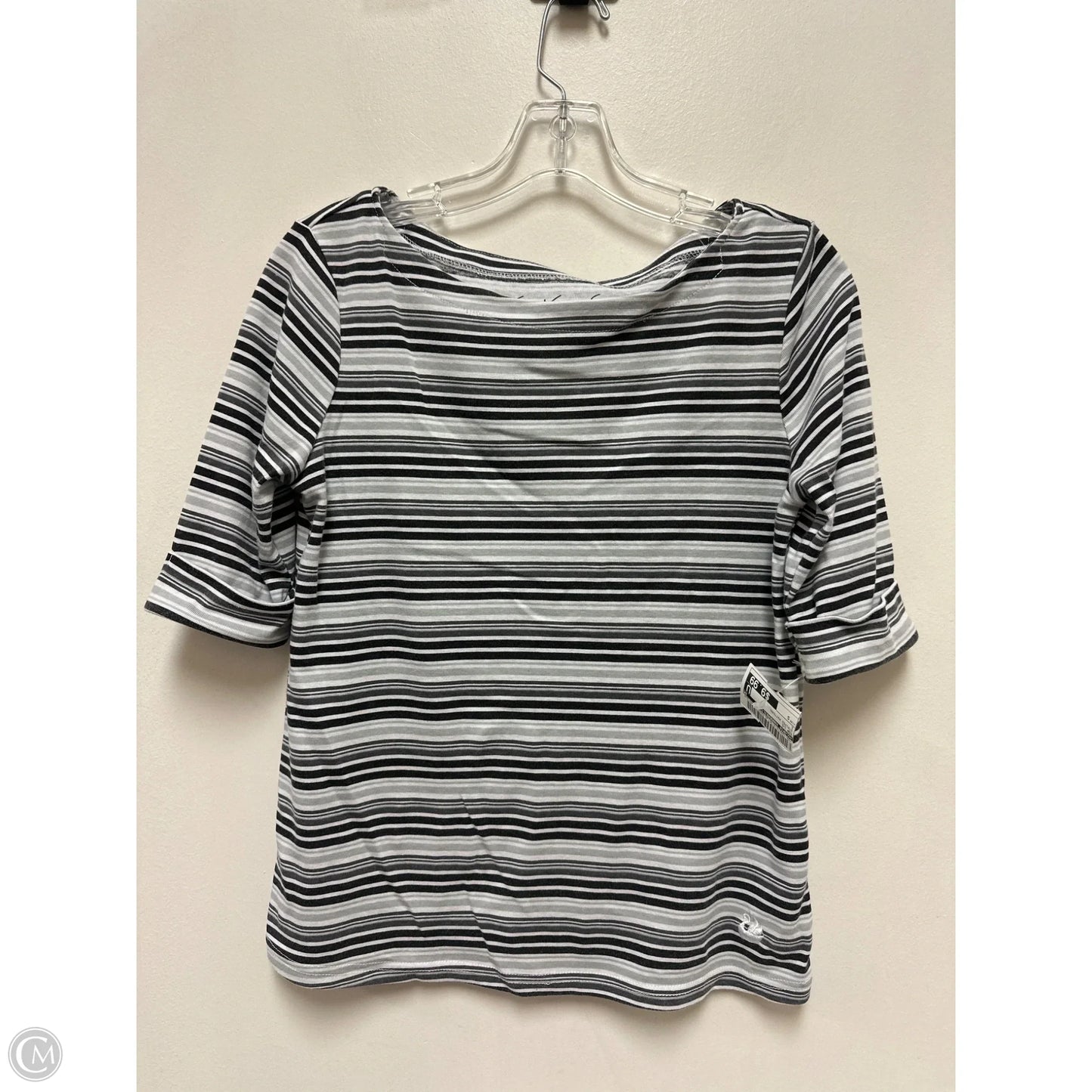 Top Long Sleeve By Gloria Vanderbilt In Striped Pattern, Size: S