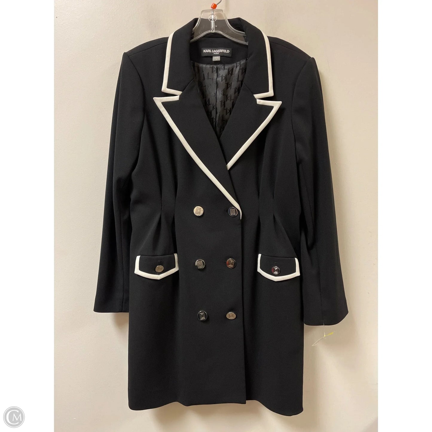 Dress Designer By Karl Lagerfeld In Black, Size: 1x