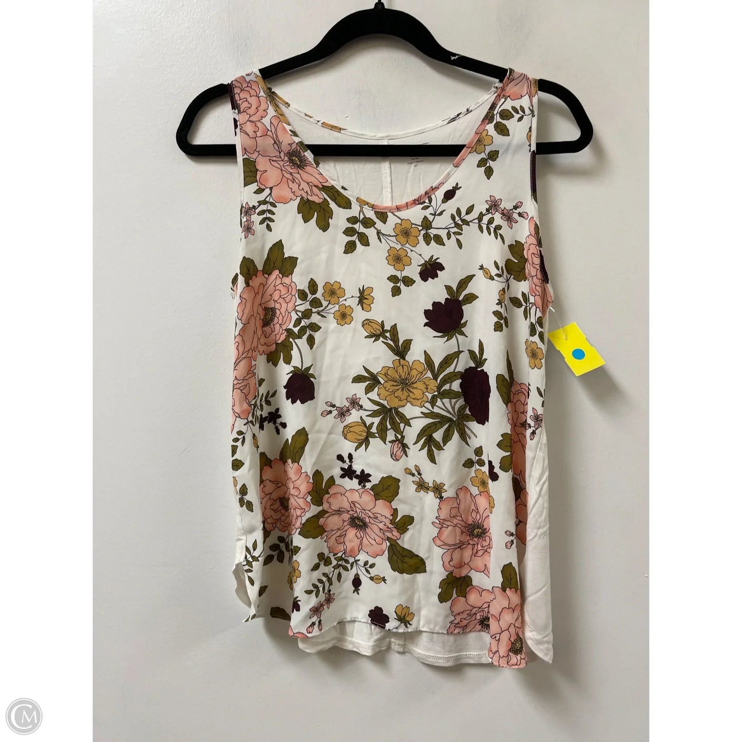 Top Sleeveless By Loft In Floral Print, Size: Sp