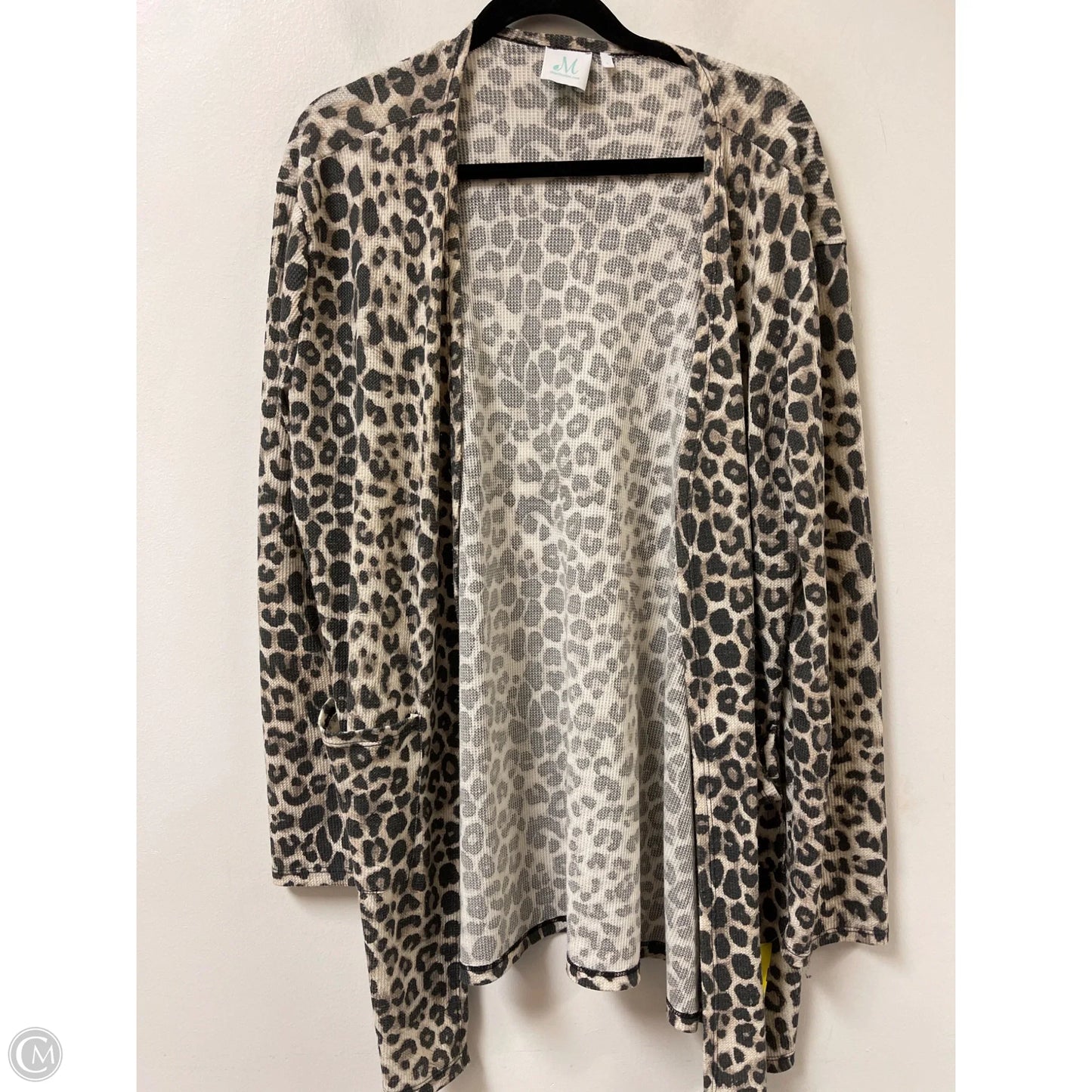 Cardigan By Clothes Mentor In Animal Print, Size: L