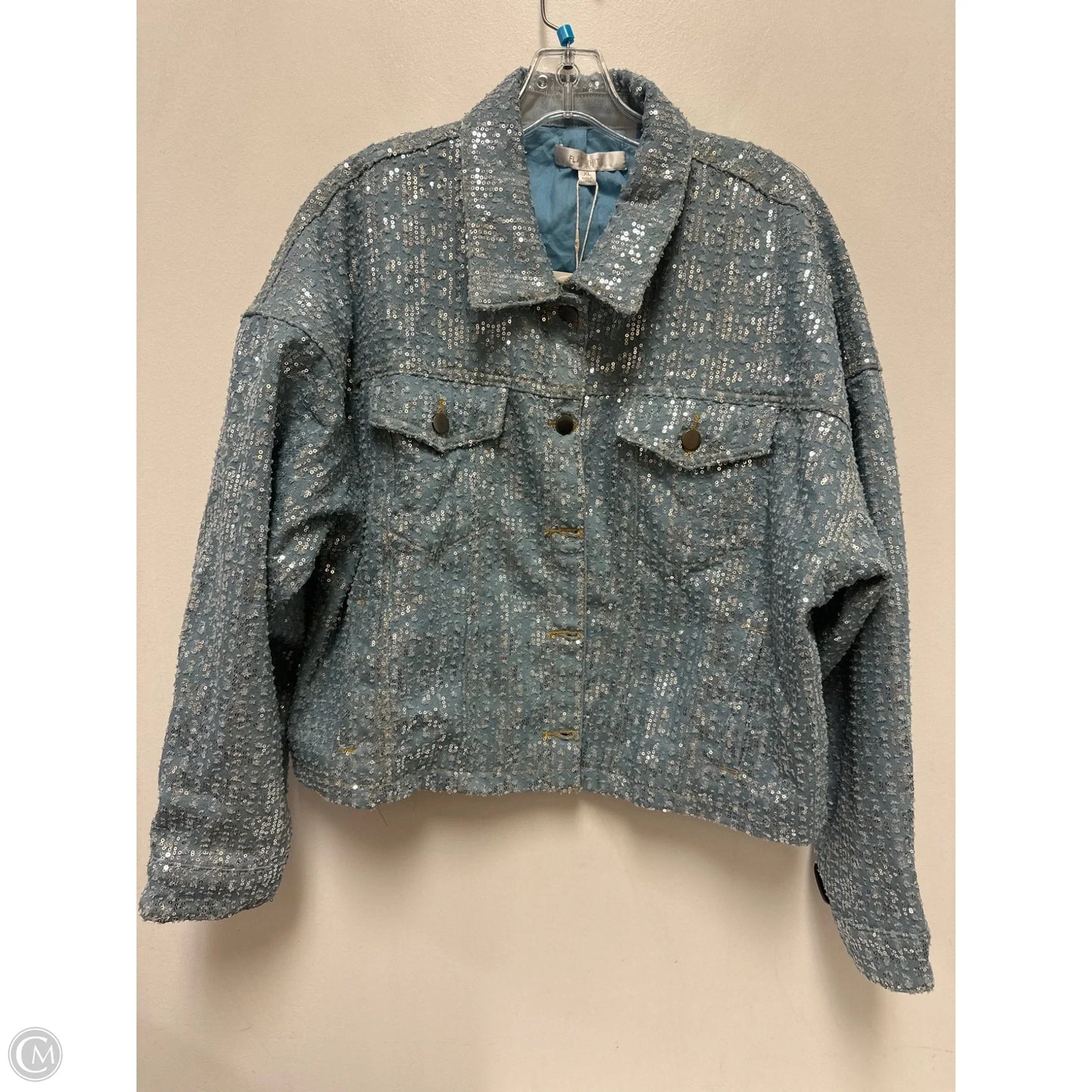 Jacket Other By Flat White In Blue, Size: Xl