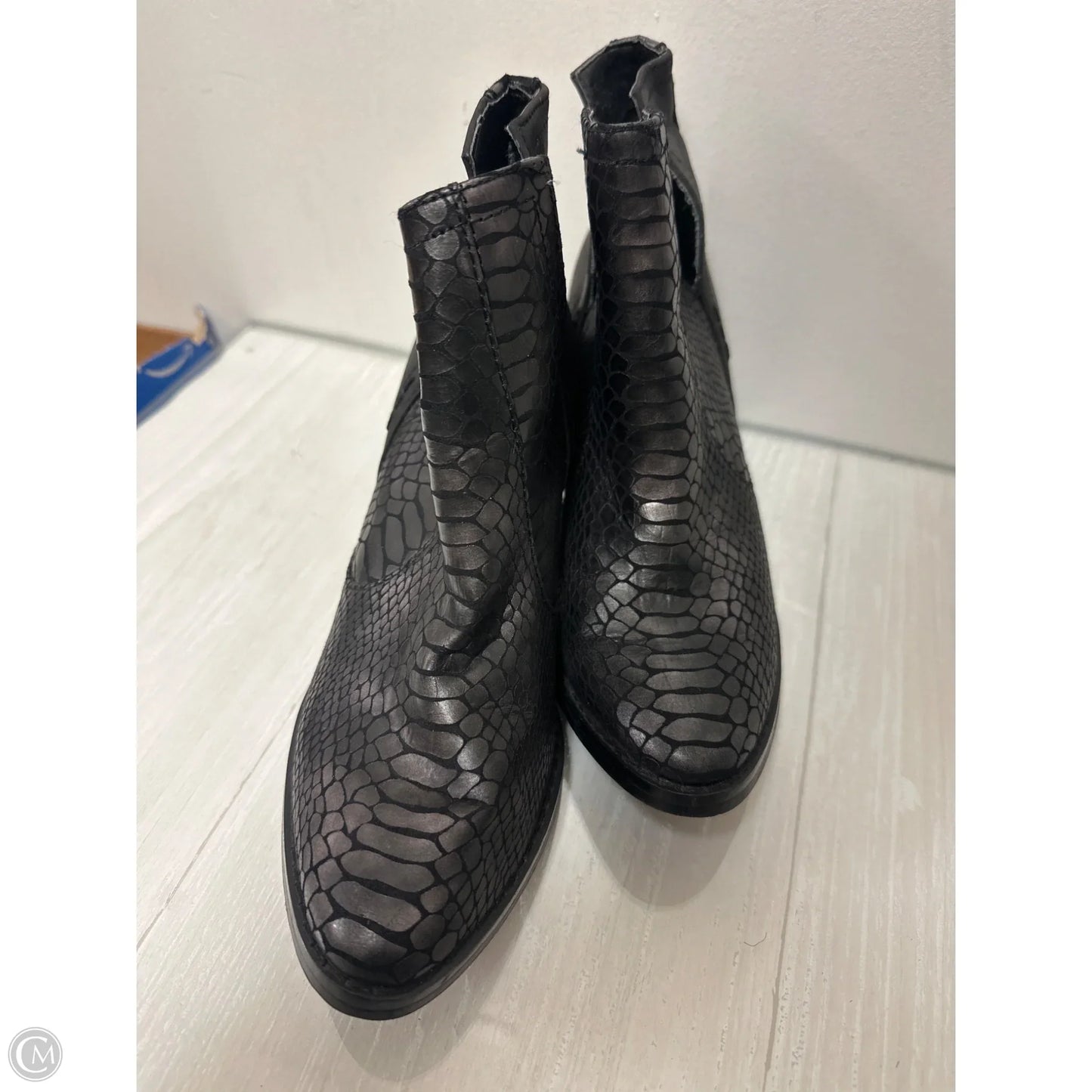 Boots Ankle Heels By Not Rated In Black, Size: 7
