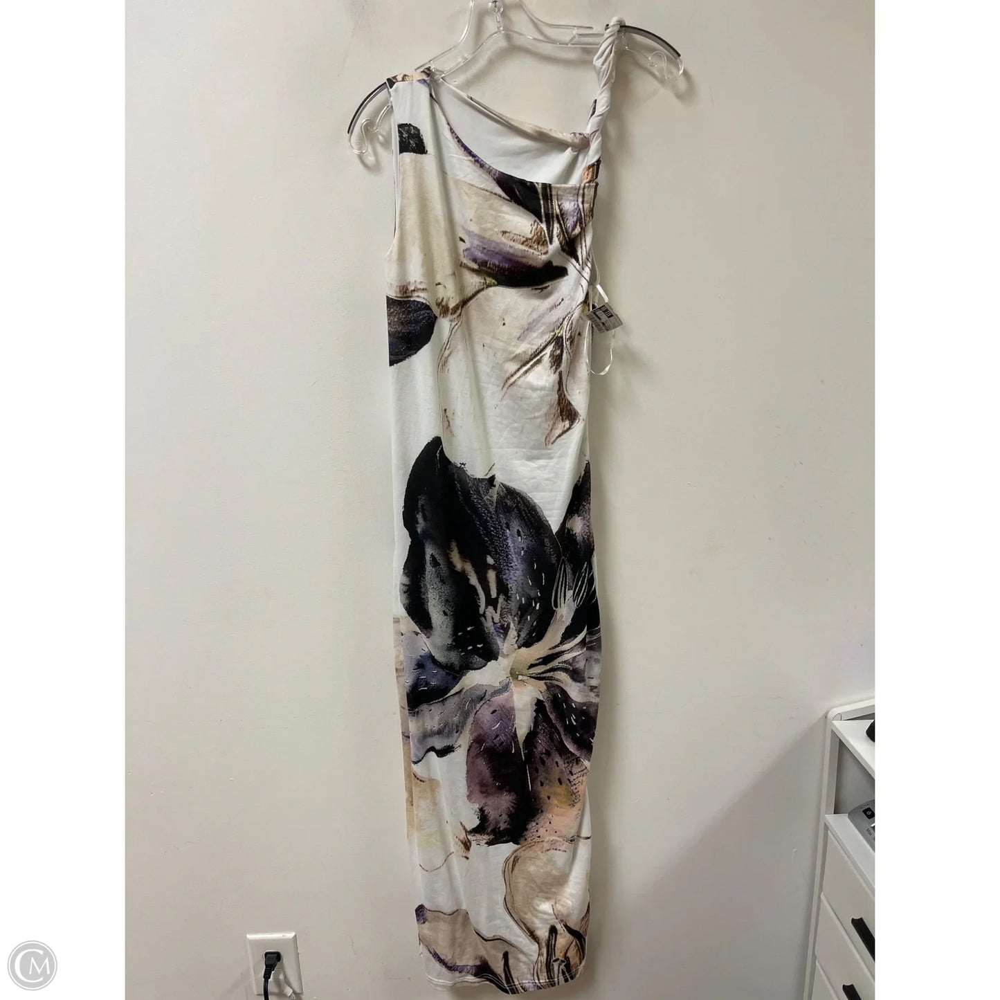 Dress Casual Maxi By Shein In Purple & White, Size: S