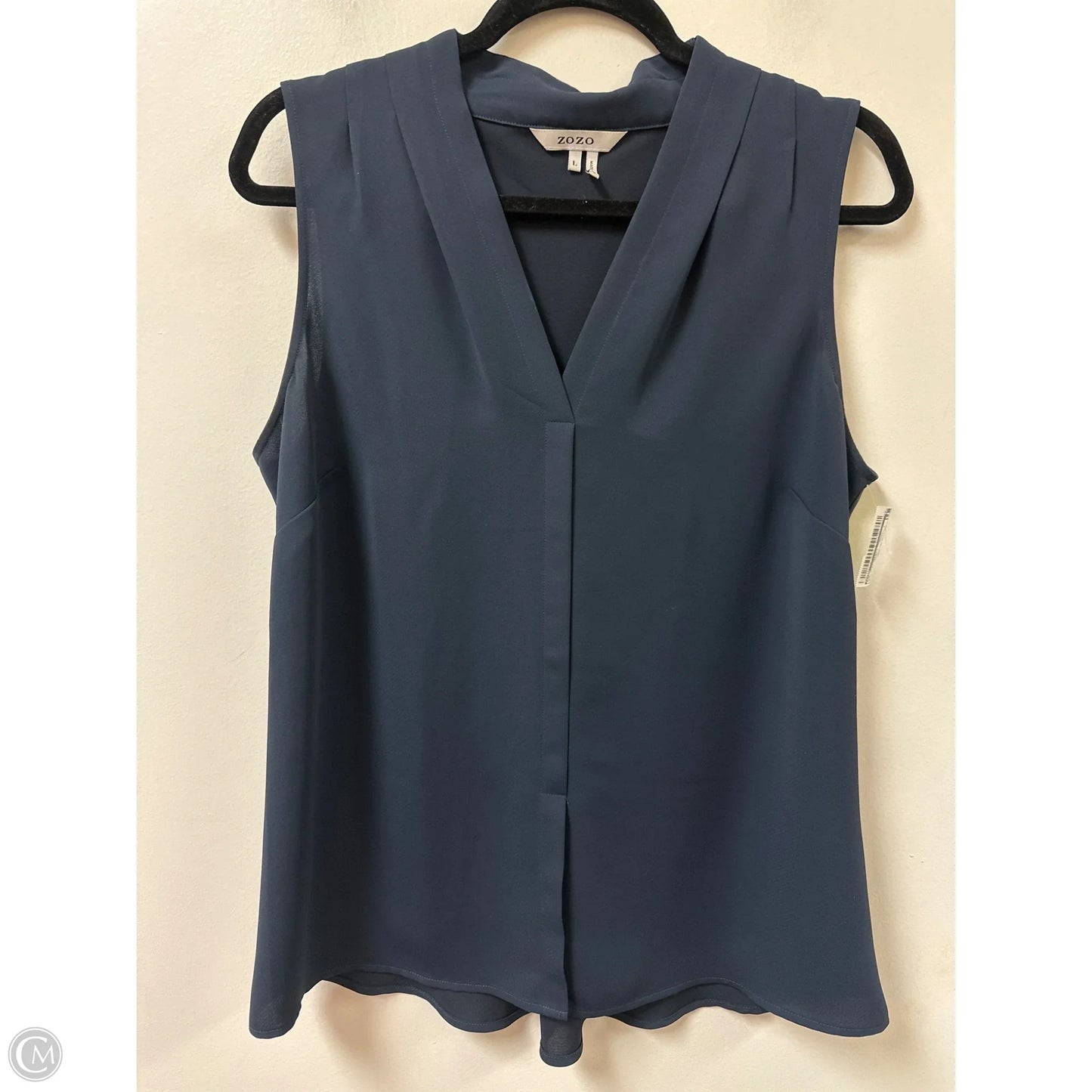 Top Sleeveless By Zozo In Blue, Size: L
