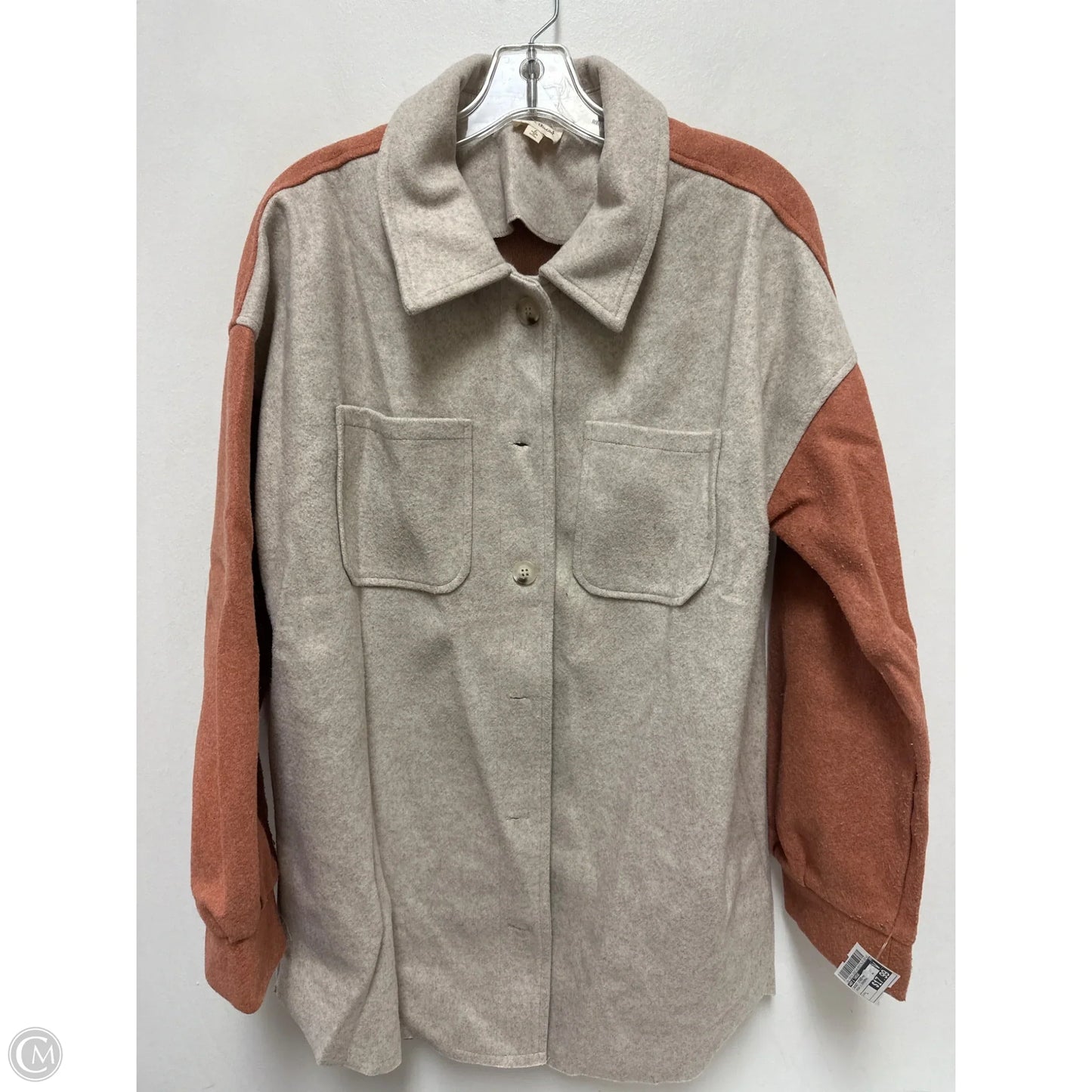 Jacket Other By Hem & Thread In Brown & Orange, Size: L