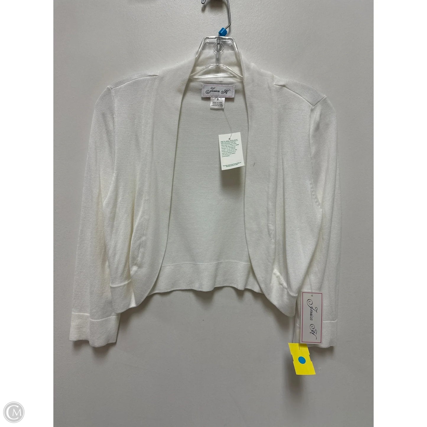 Cardigan By Clothes Mentor In White, Size: S