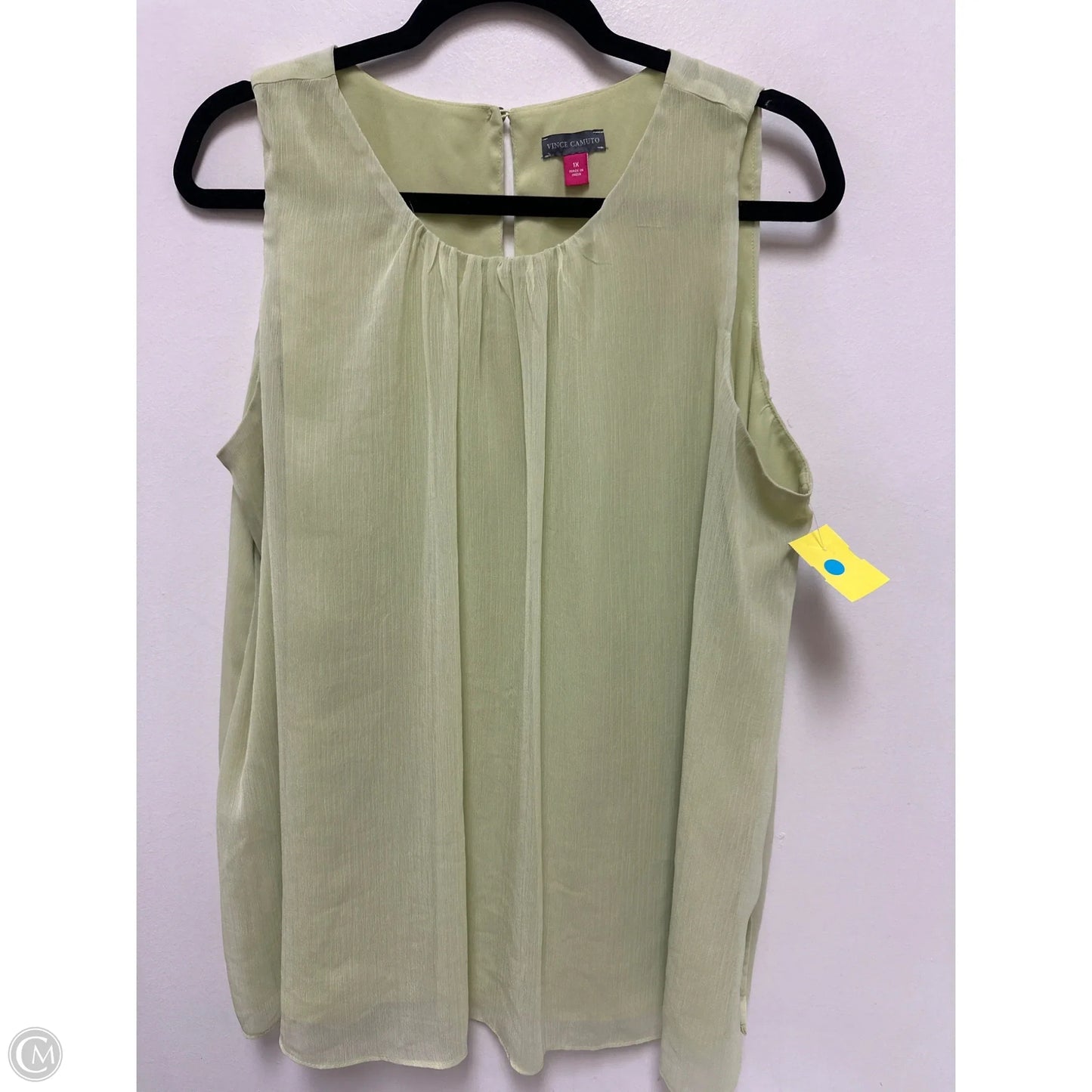 Top Sleeveless By Vince Camuto In Green, Size: 1x