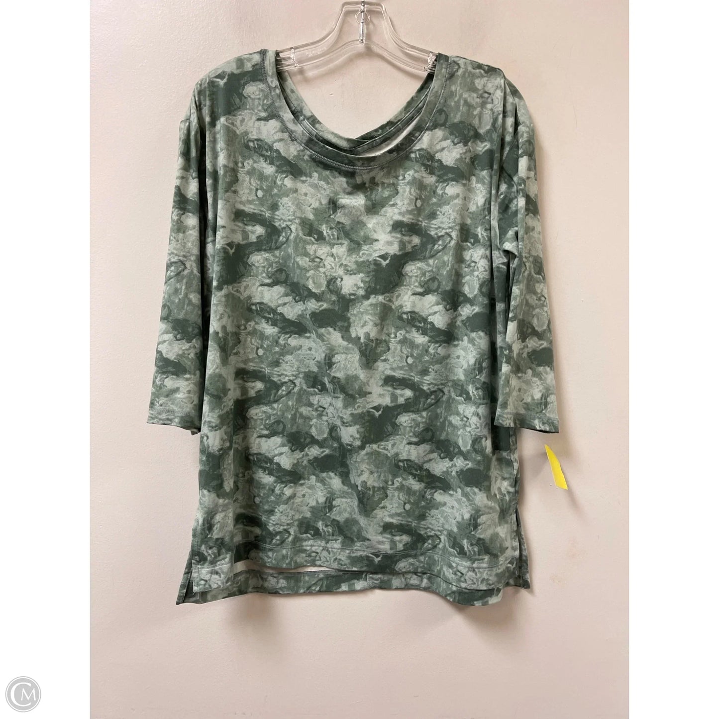 Top Long Sleeve By Wonderly In Green, Size: M
