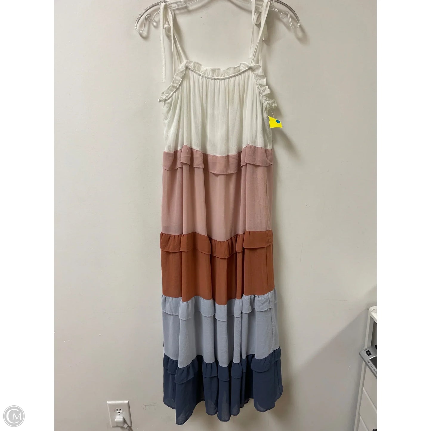 Dress Casual Midi By She + Sky In Multi-colored, Size: L