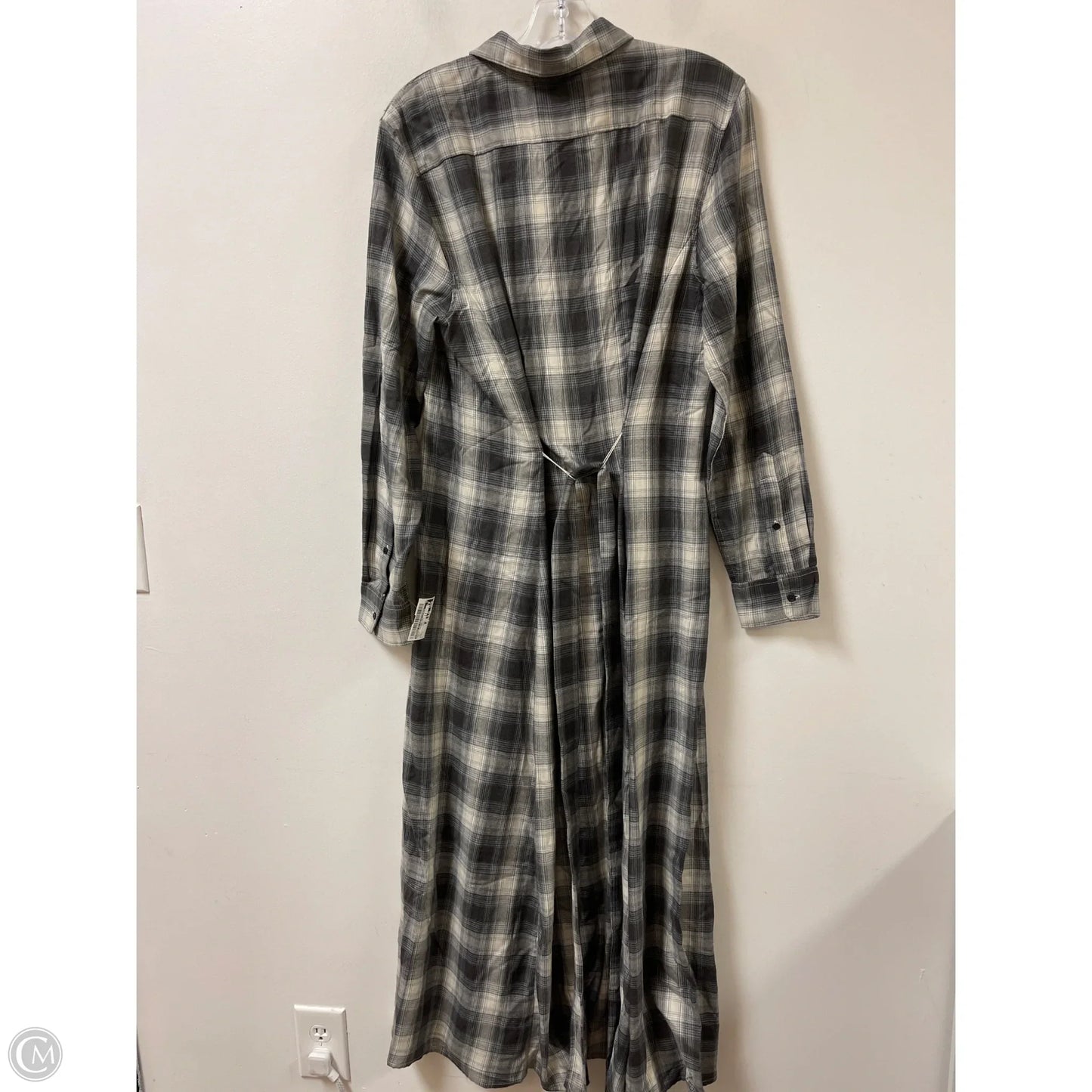 Dress Casual Maxi By Lauren By Ralph Lauren In Grey, Size: L