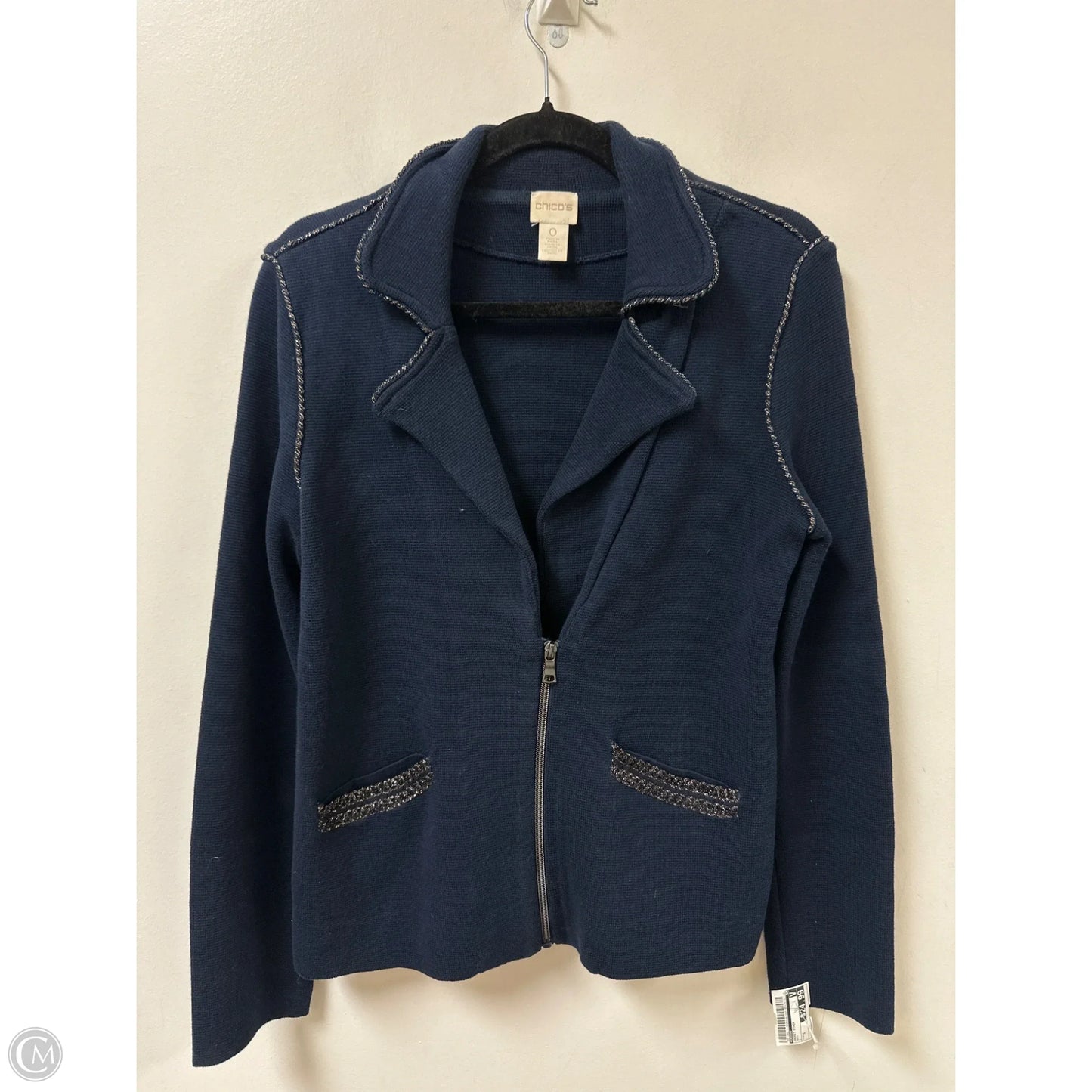 Jacket Other By Chicos In Navy, Size: S