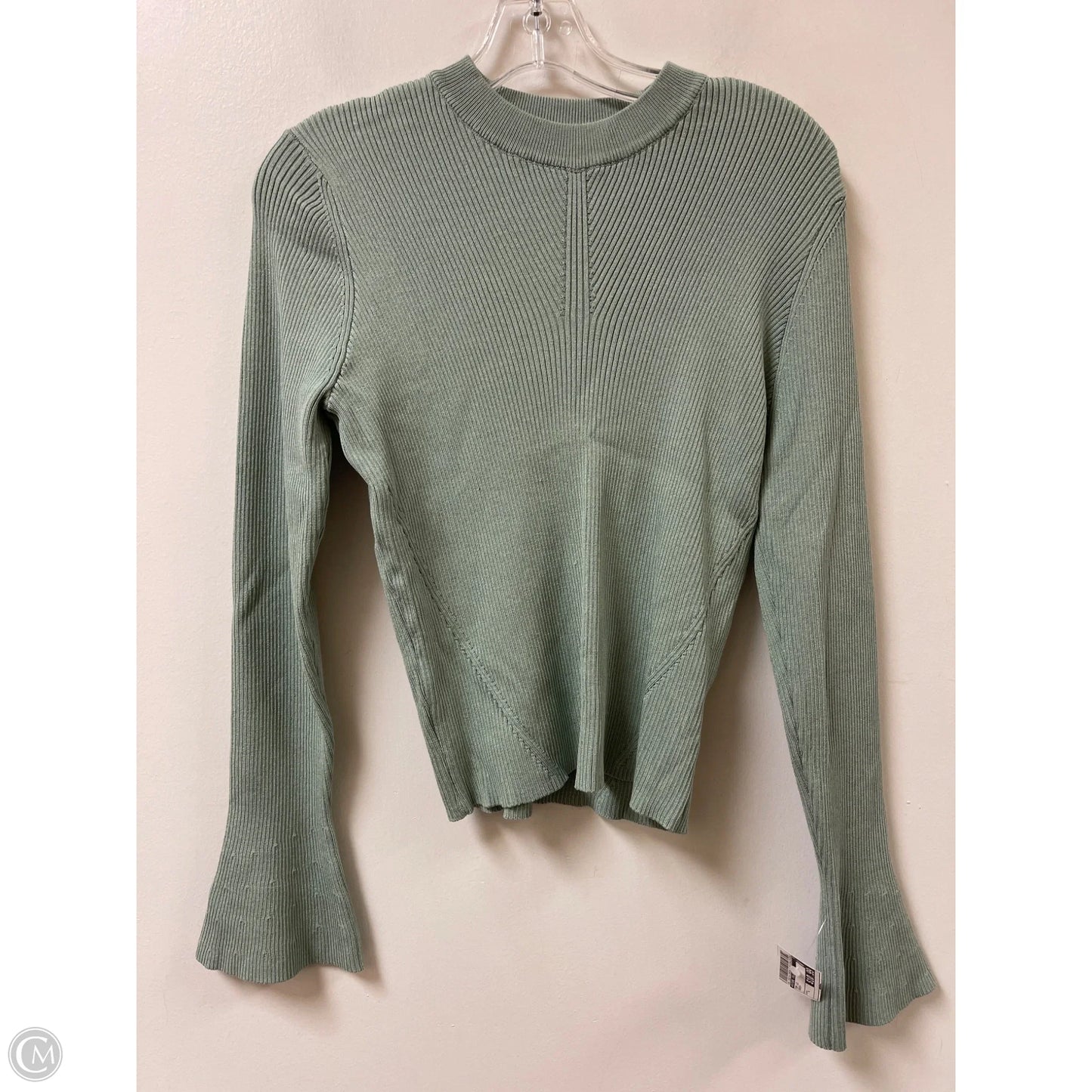 Top Long Sleeve By Future Collective In Green, Size: L